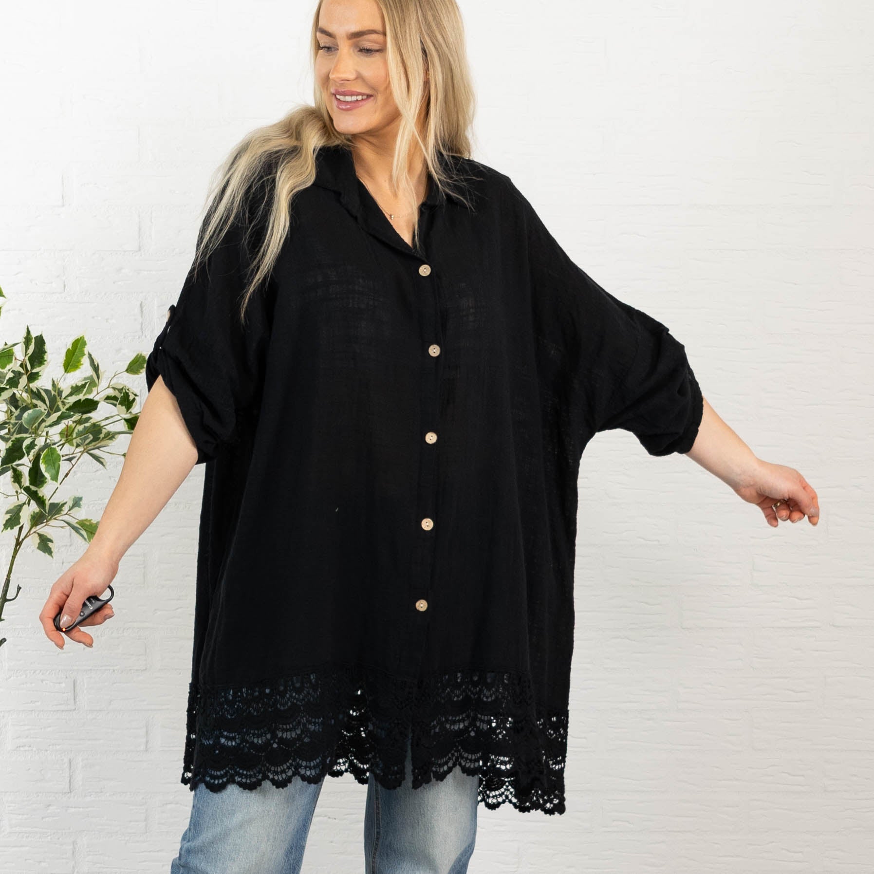 Rebecca tunika, Sort