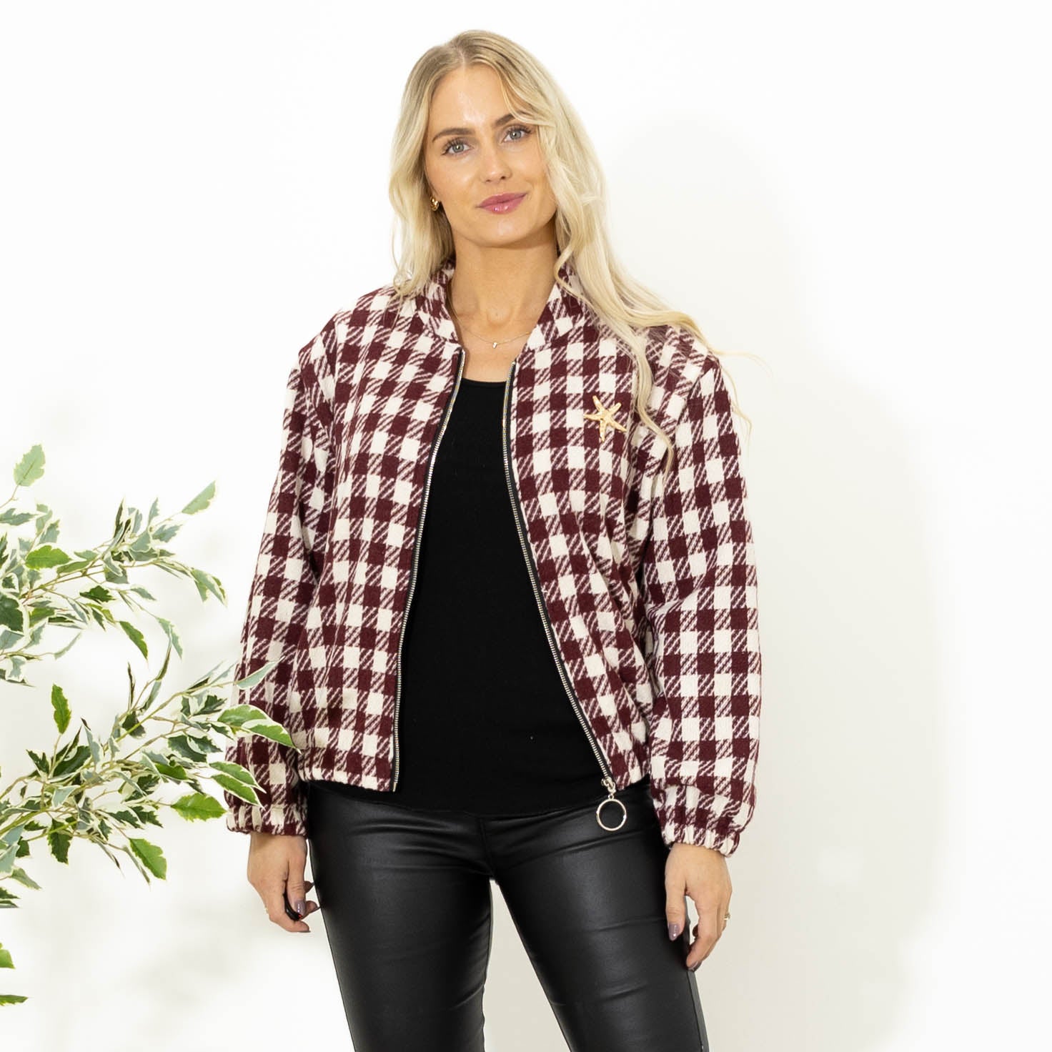 Paprika bomber jakke, Bordeaux