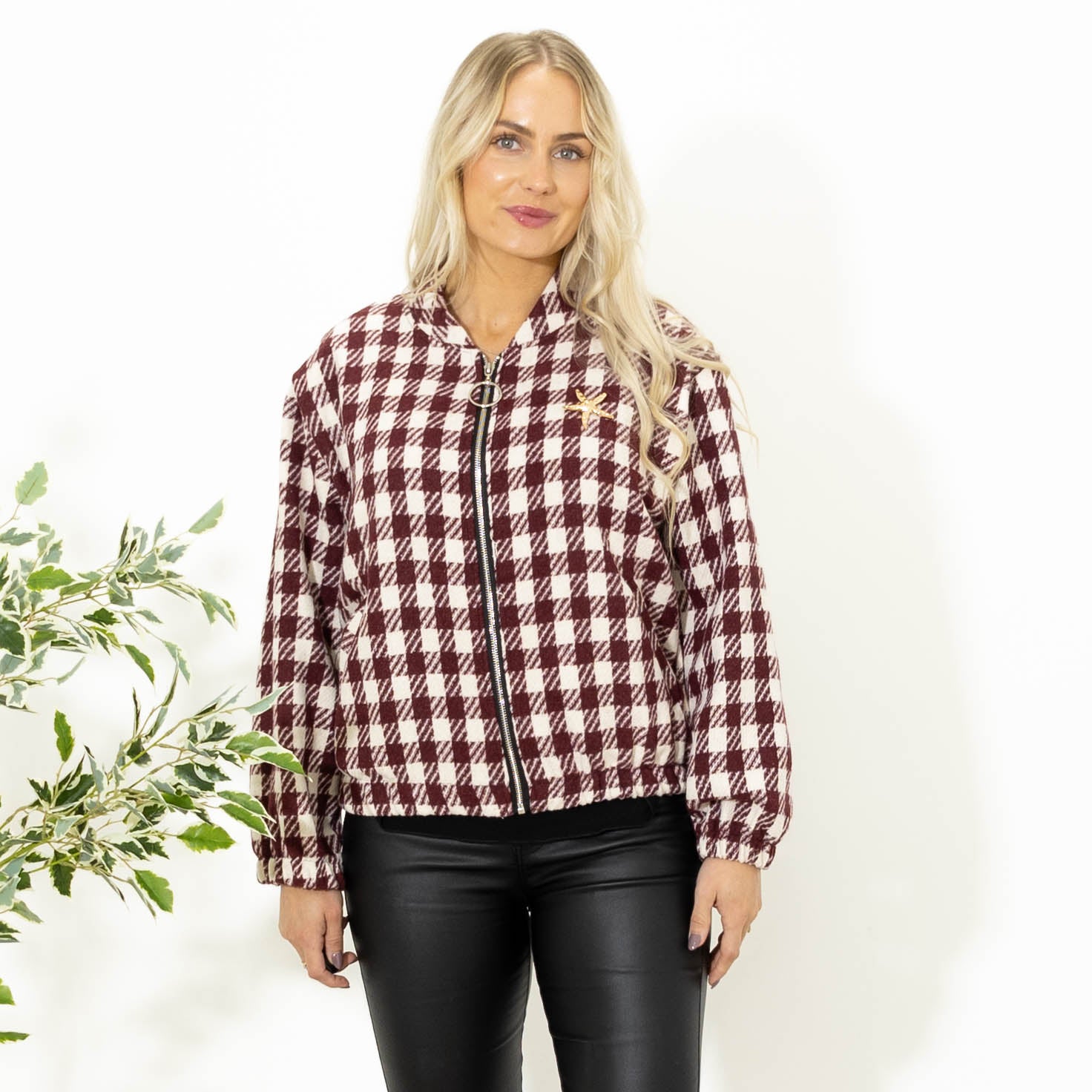 Paprika bomber jakke, Bordeaux