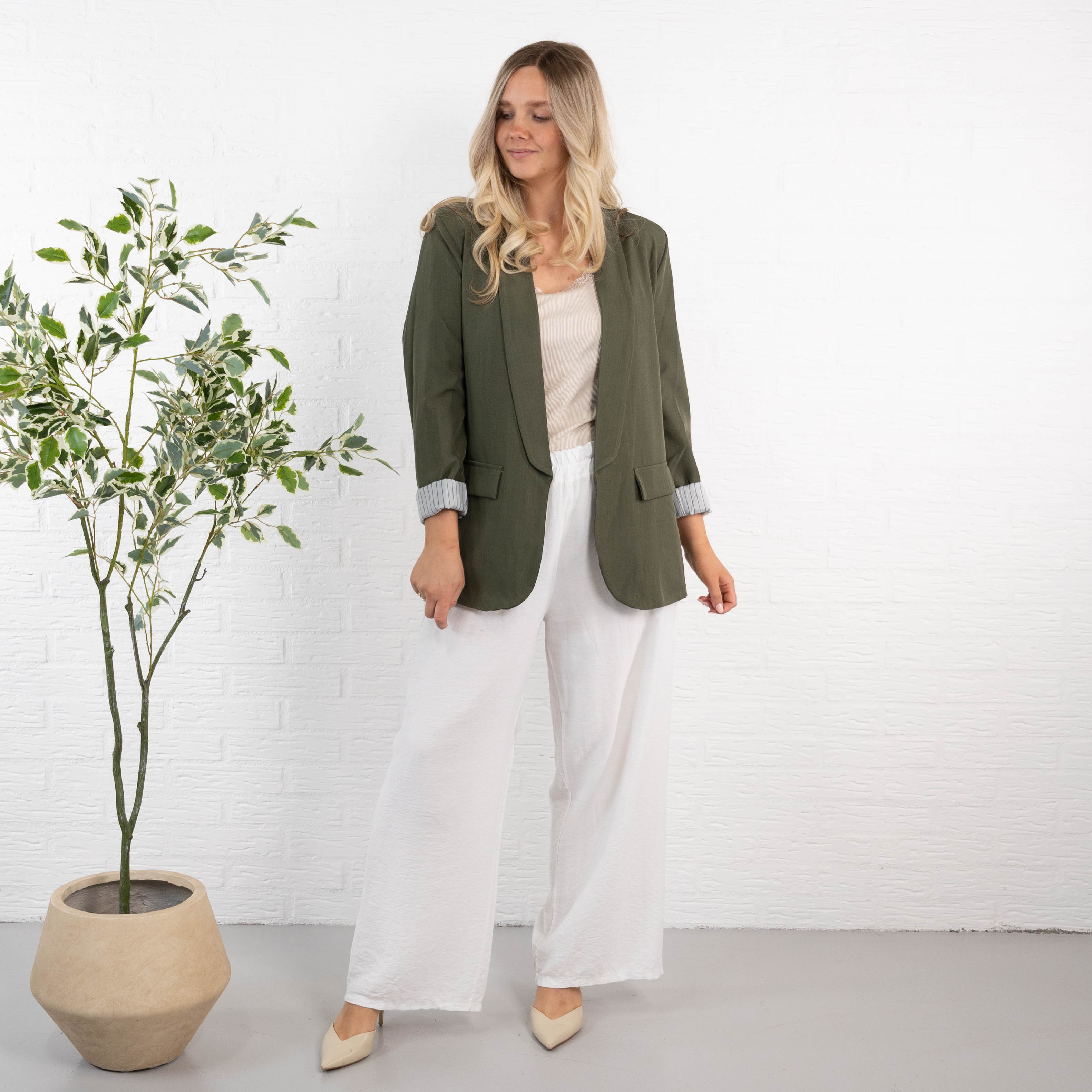 Ella blazer, Khaki
