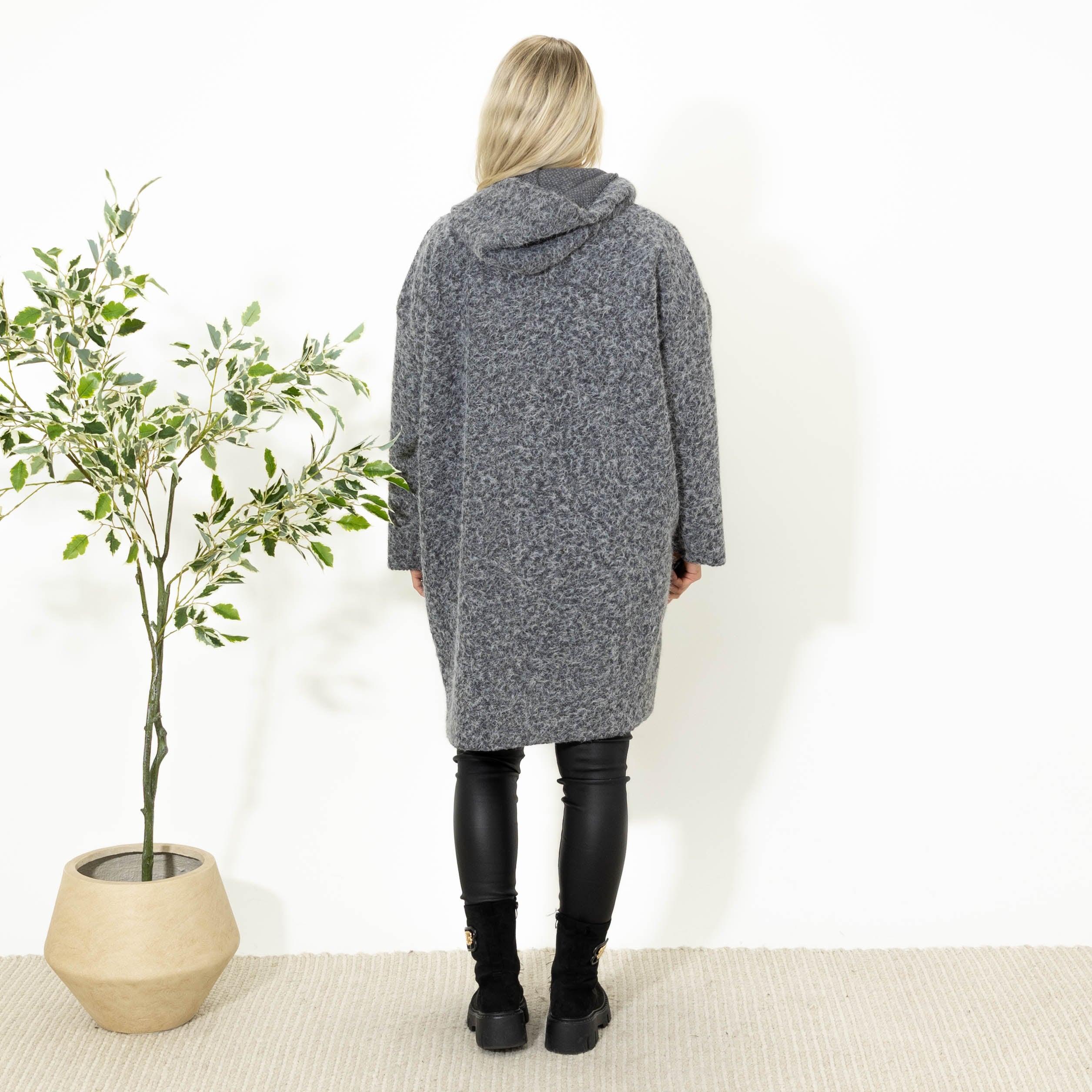 Maddie jakke m. lynlås, Grå