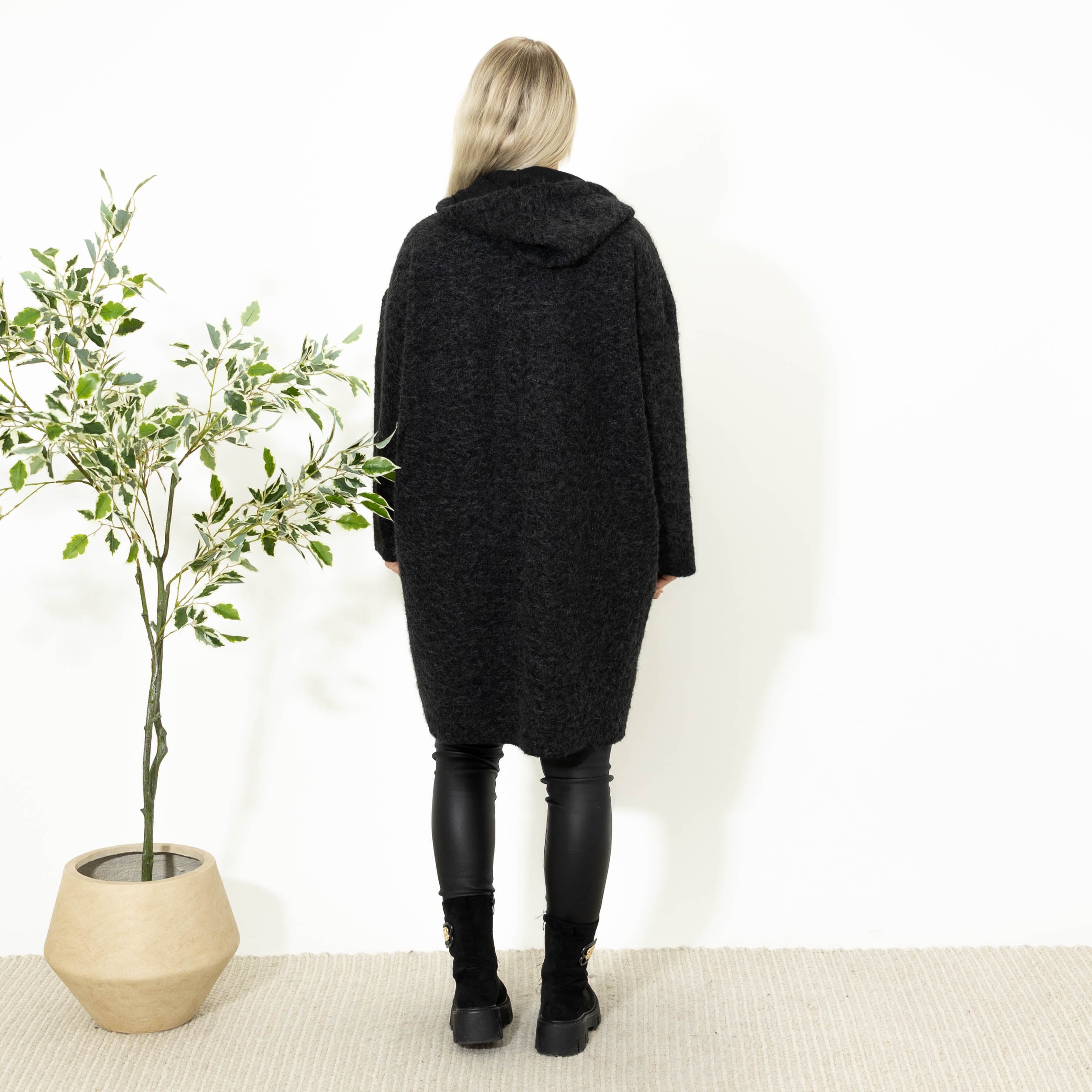 Maddie jakke m. lynlÄs, Sort