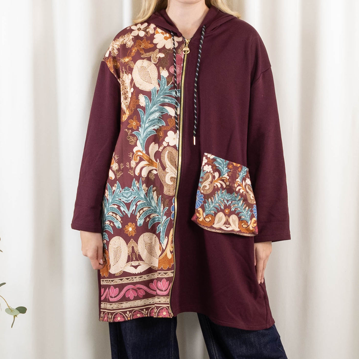 Theresa sweatshirt, Bordeaux