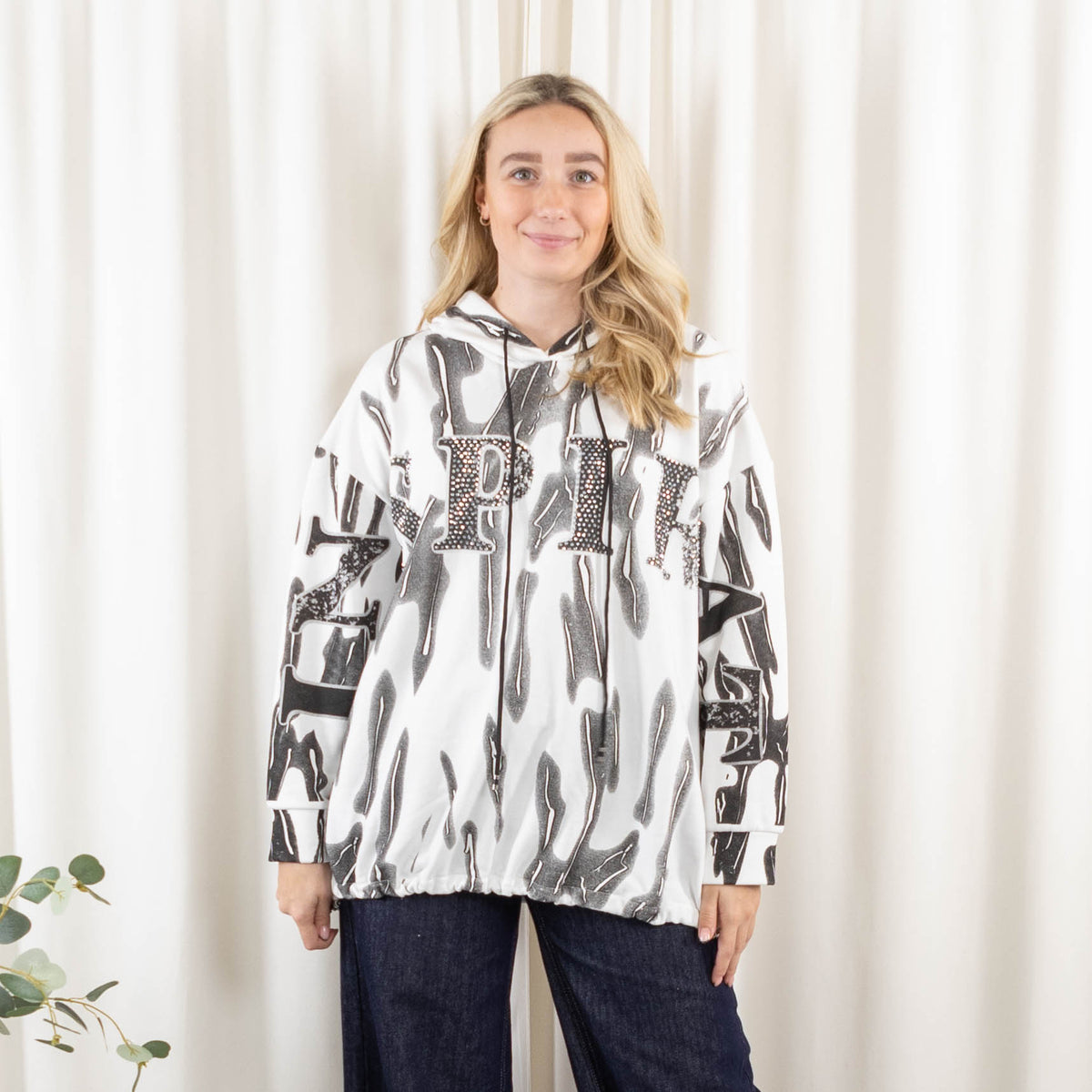 Inspirate sweatshirt, Hvid