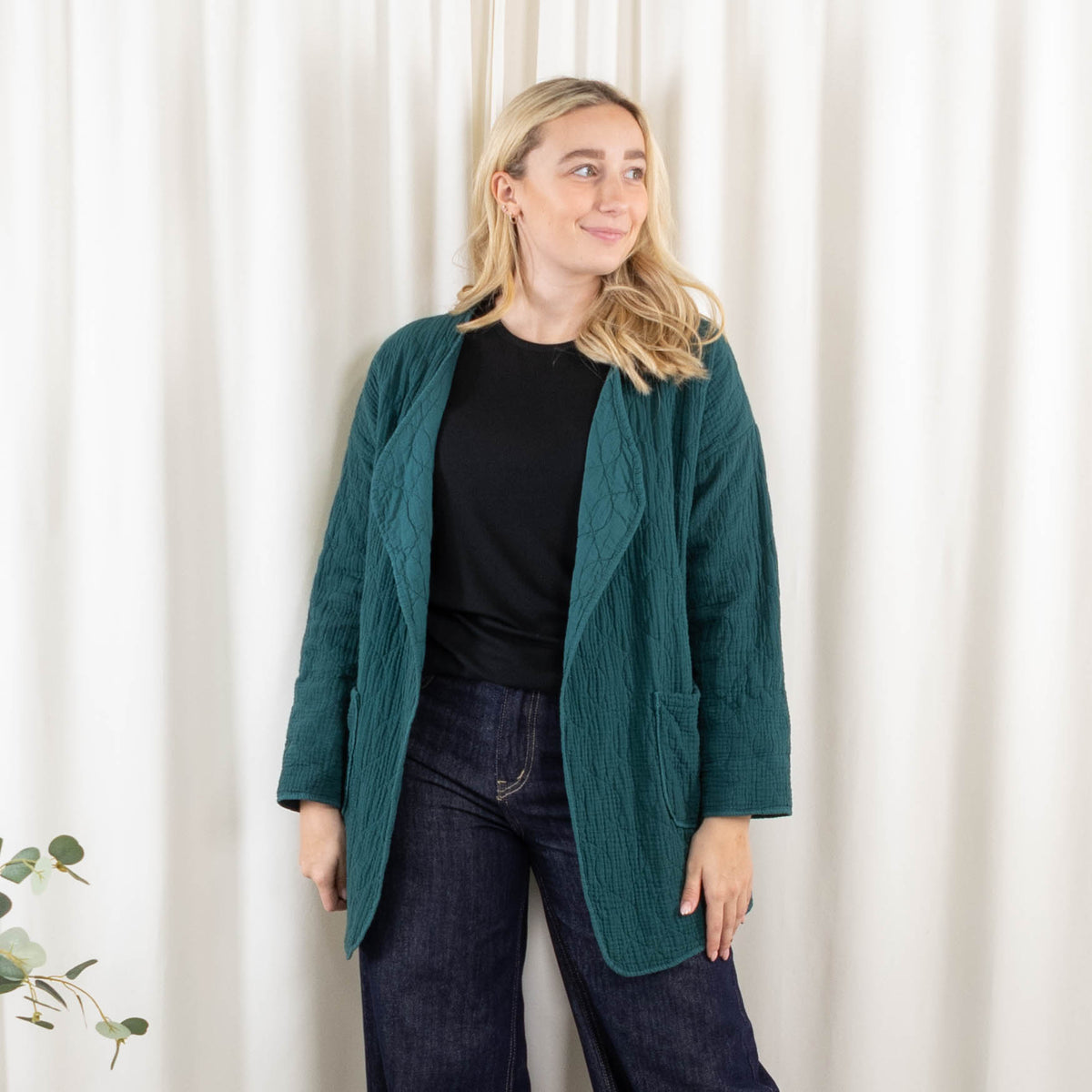 Esme blazer, Flaskegrøn