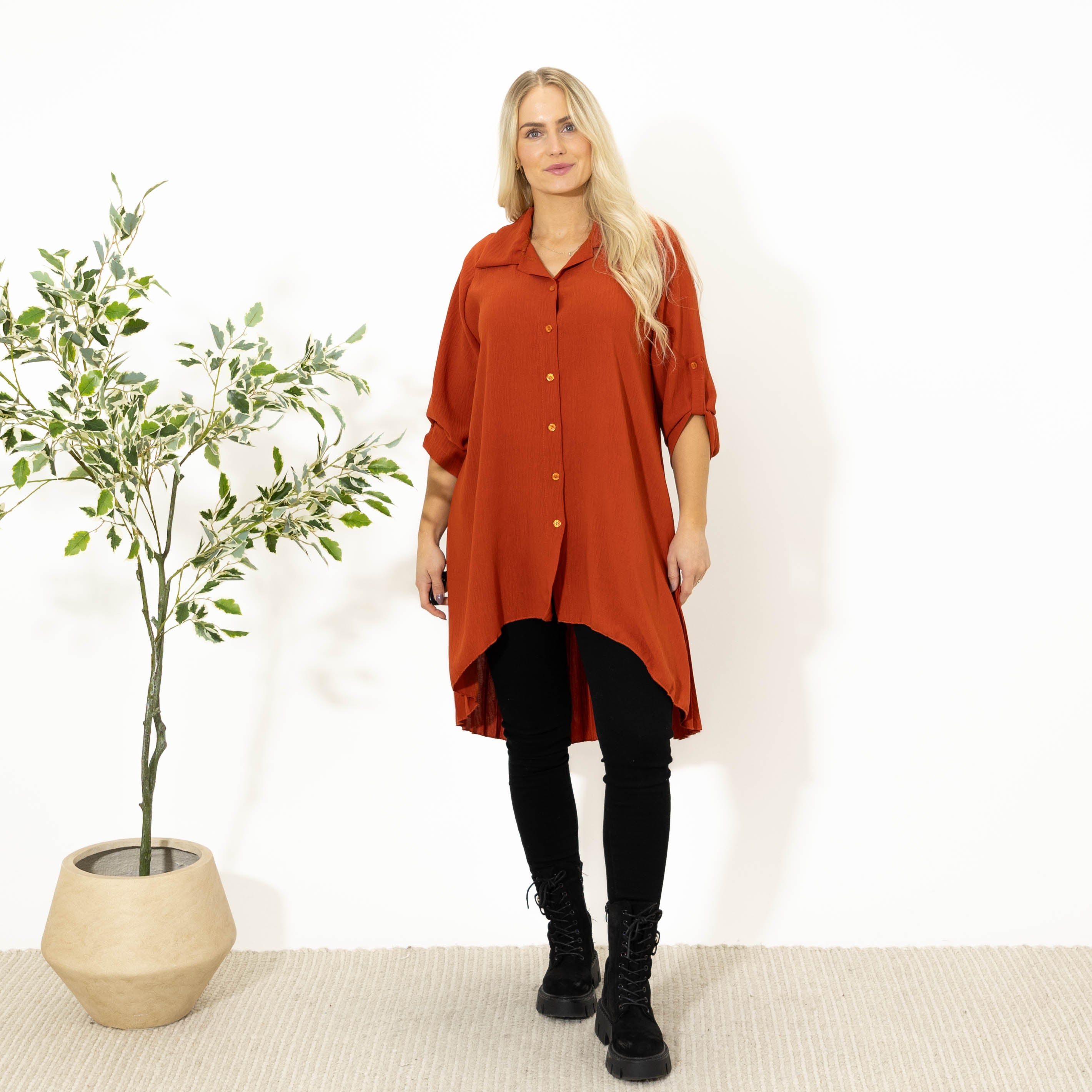 Dublin skjorte tunika, Brændt orange