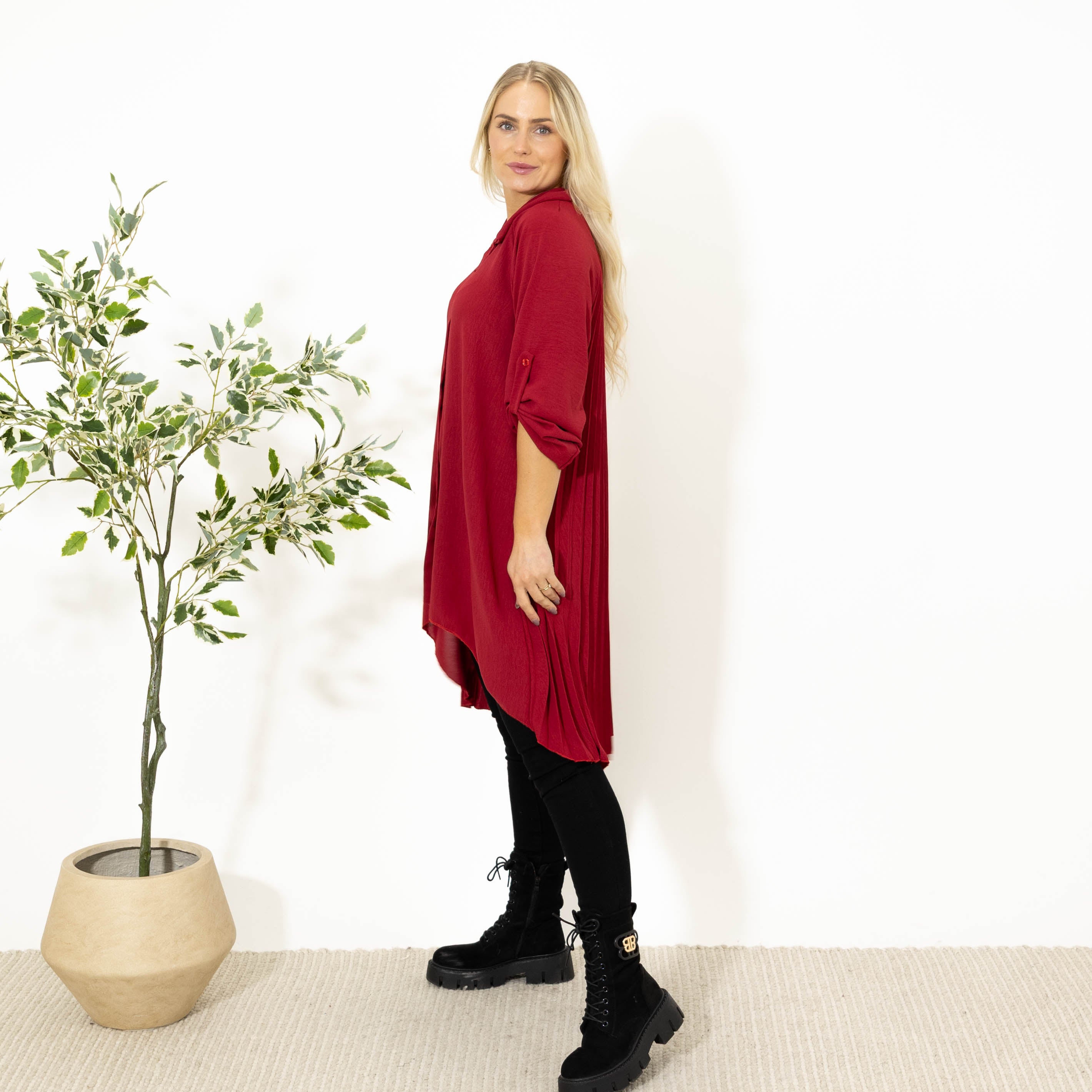 Dublin skjorte tunika, Rød