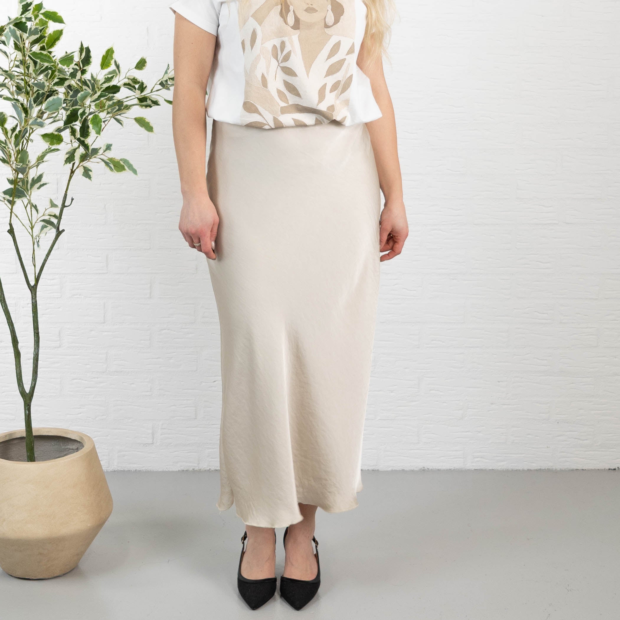 Amelia nederdel, Beige