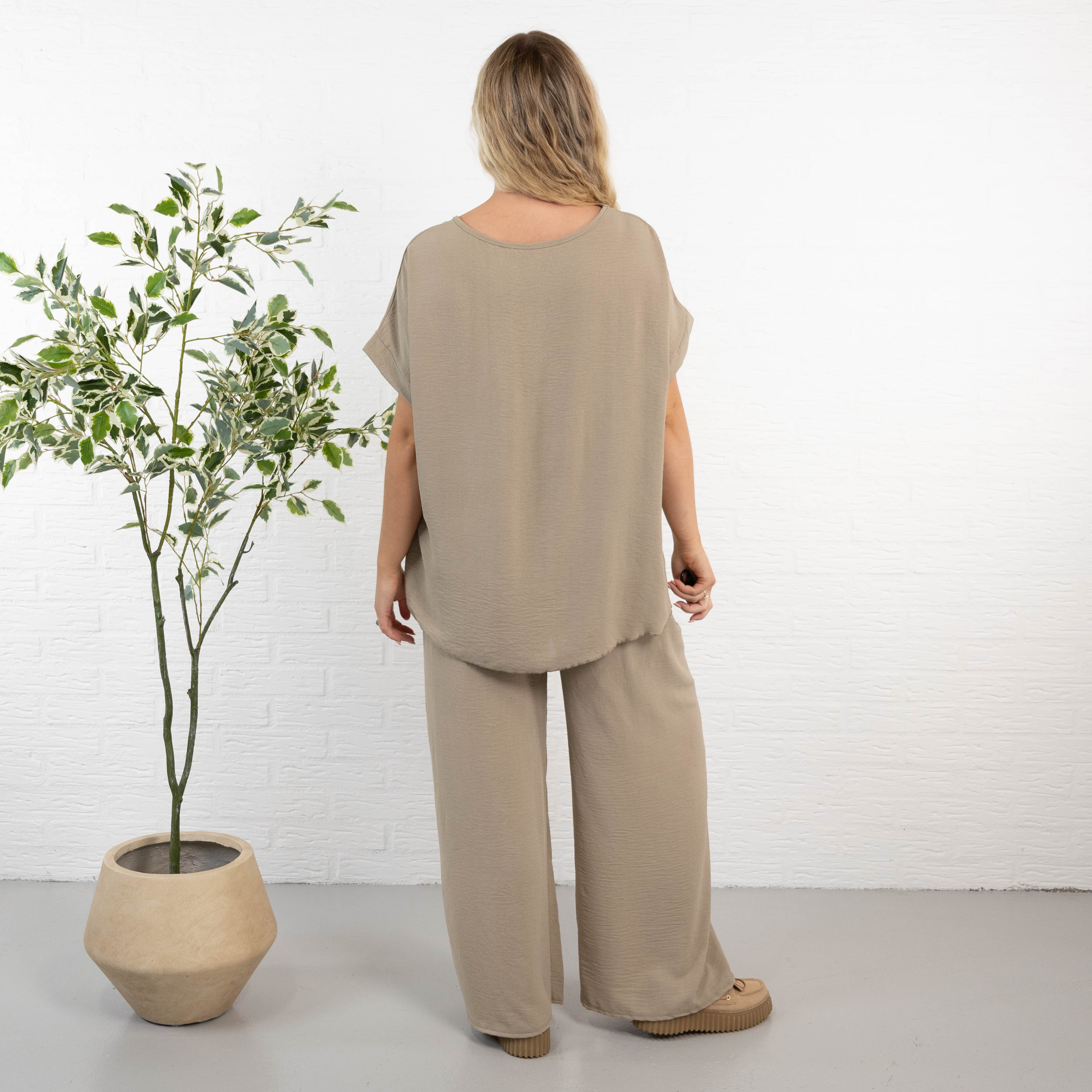 Marianne 2 delt sæt, Taupe