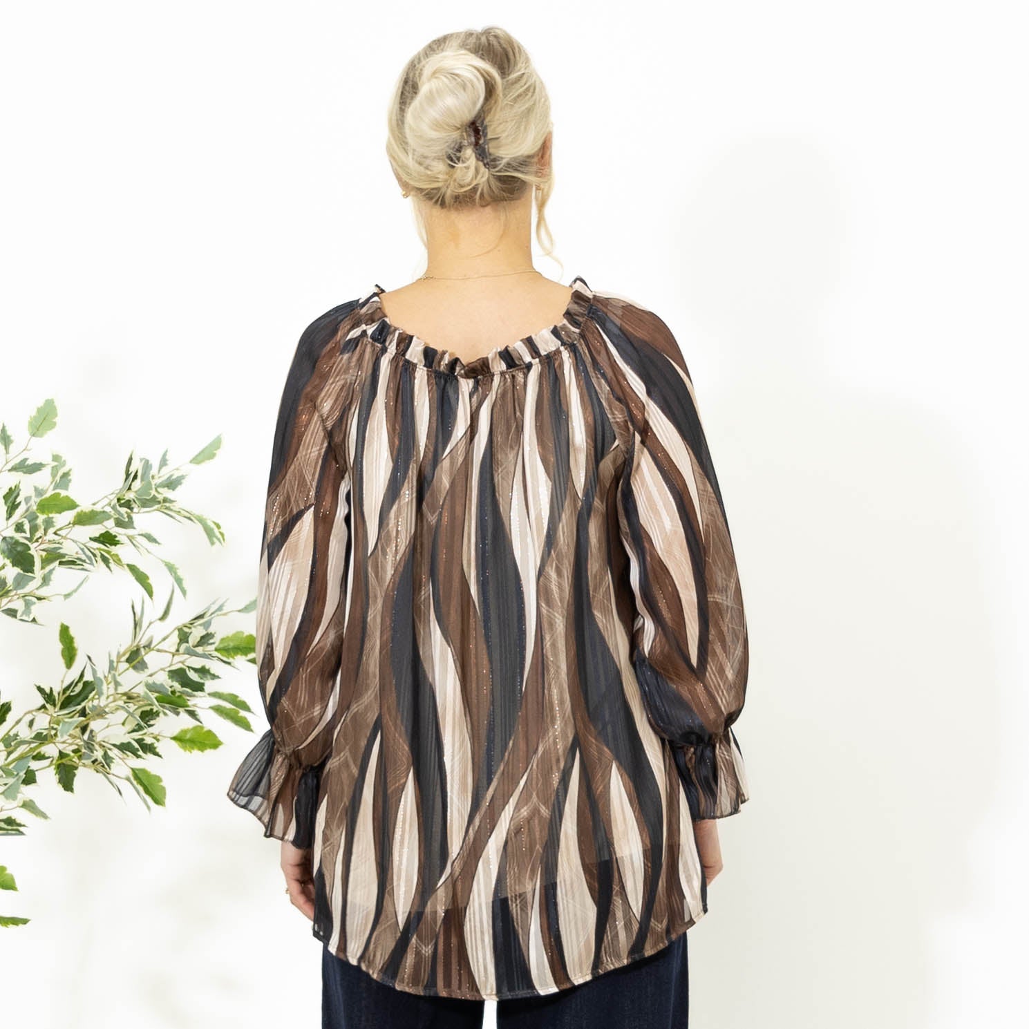 Lisbeth rundhals overdel, Sort