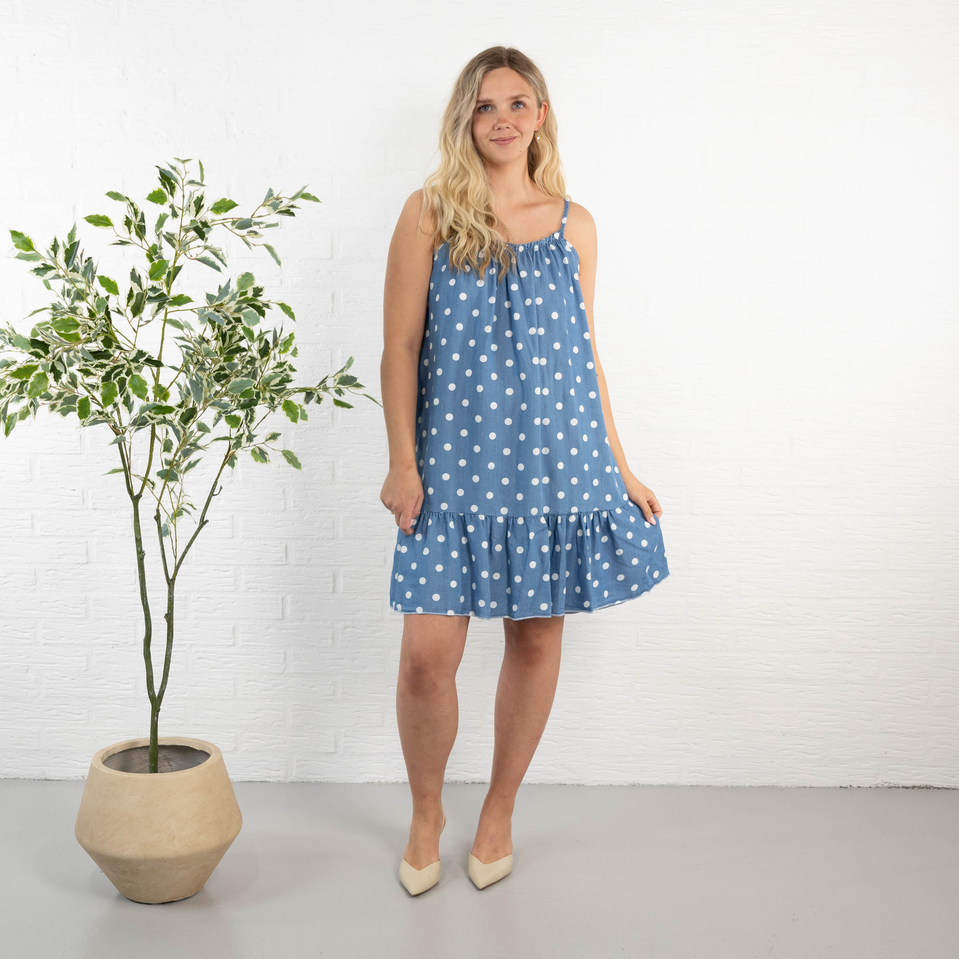 Jolly kjole, Denim blå