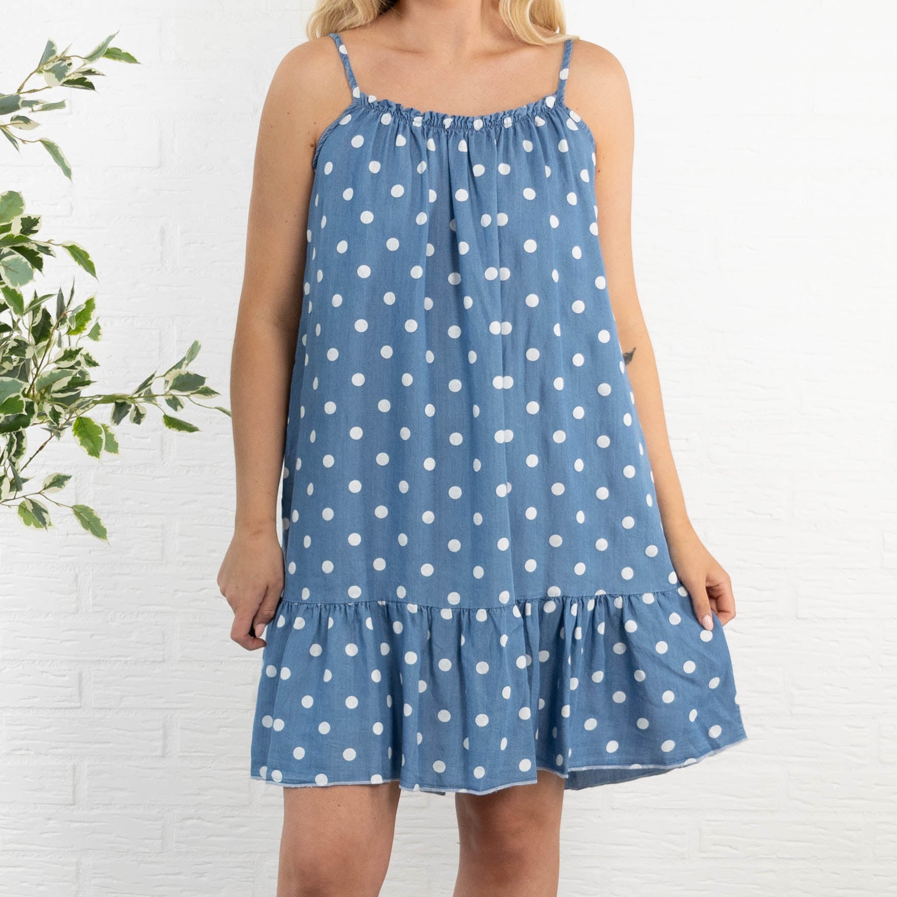 Jolly kjole, Denim blå