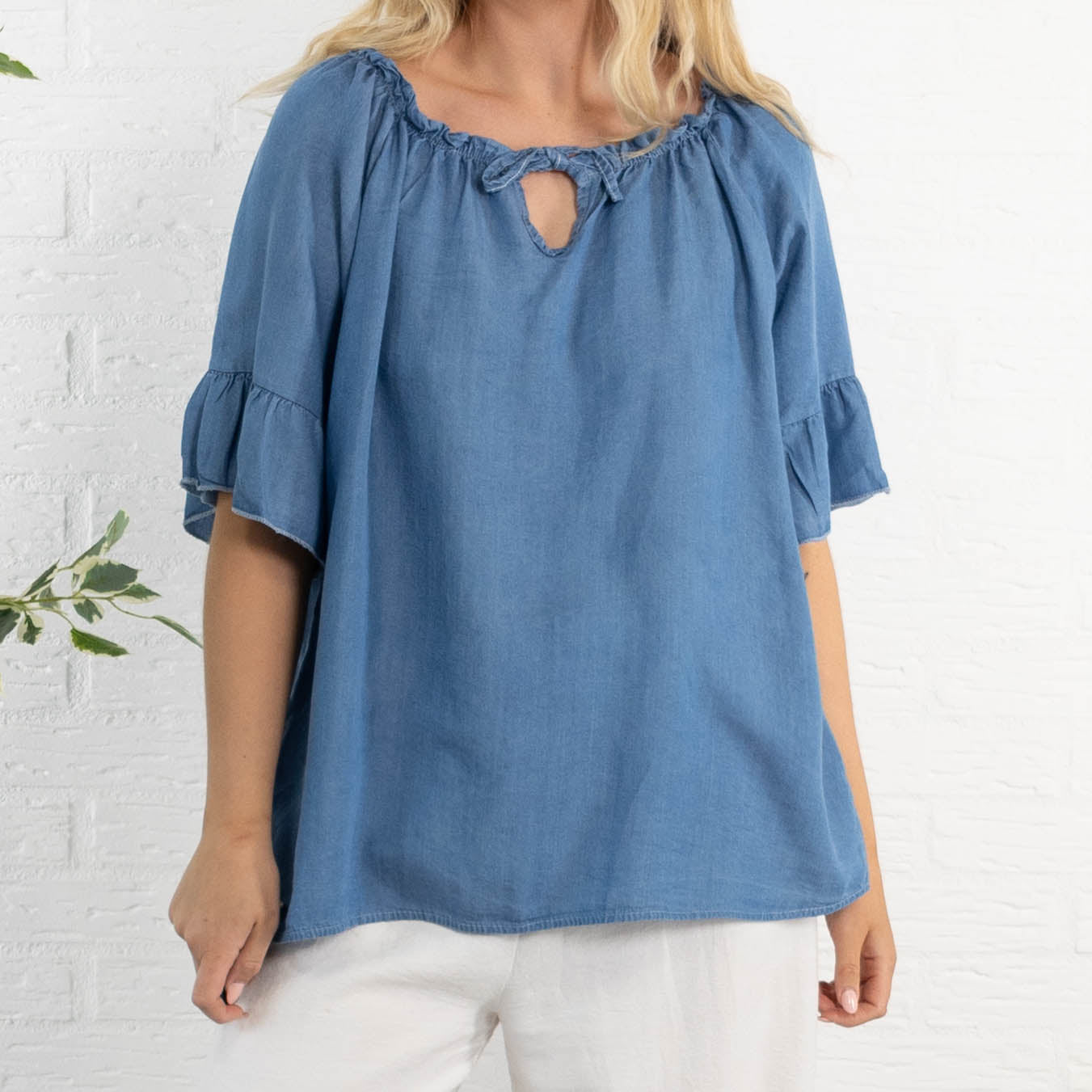 Vanessa overdel, Denim blå