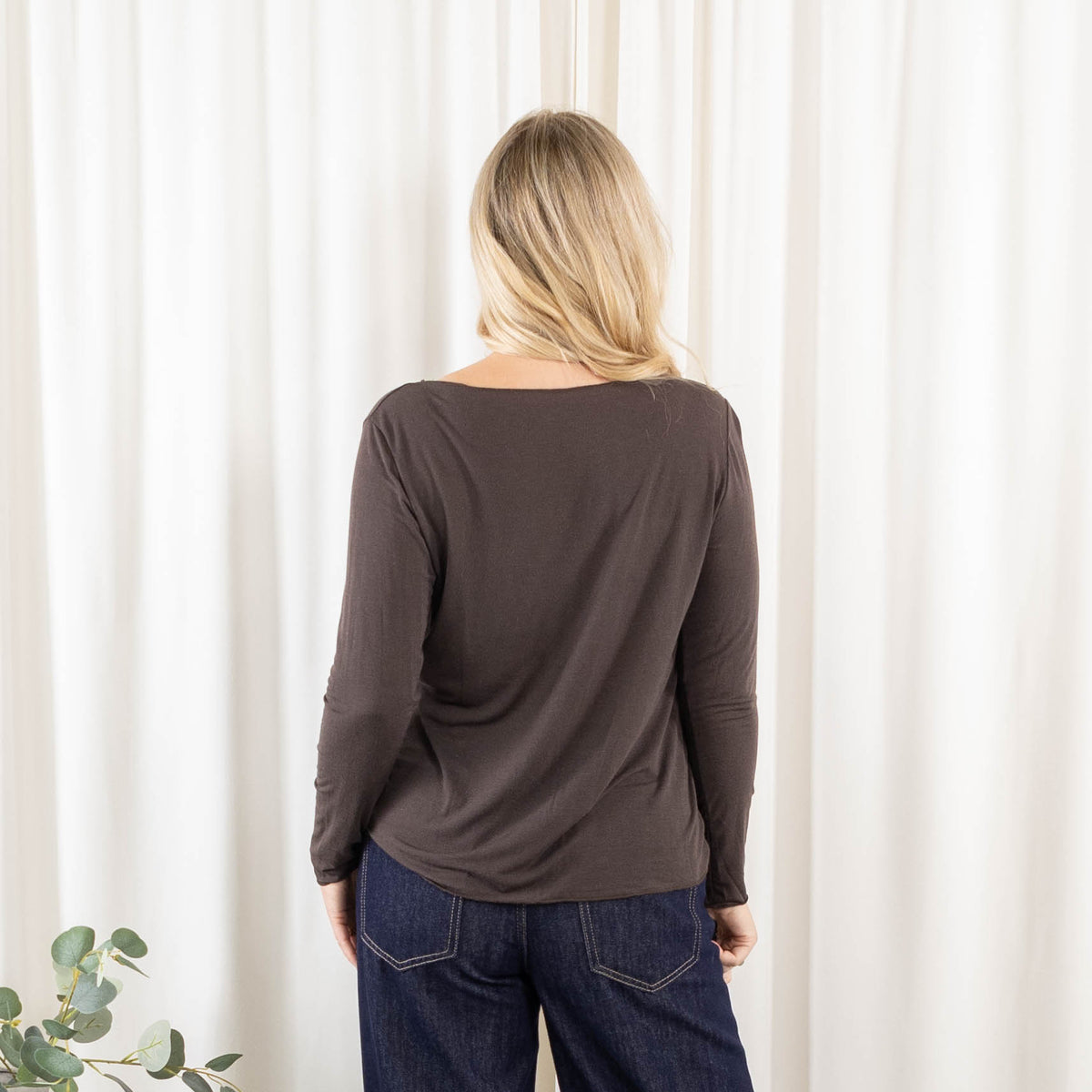 Cashy long sleeve, Choko