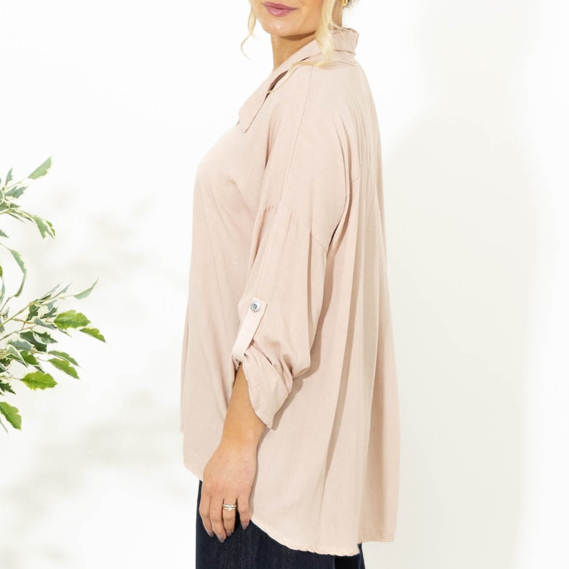 Fiona viskose overdel, Rosa