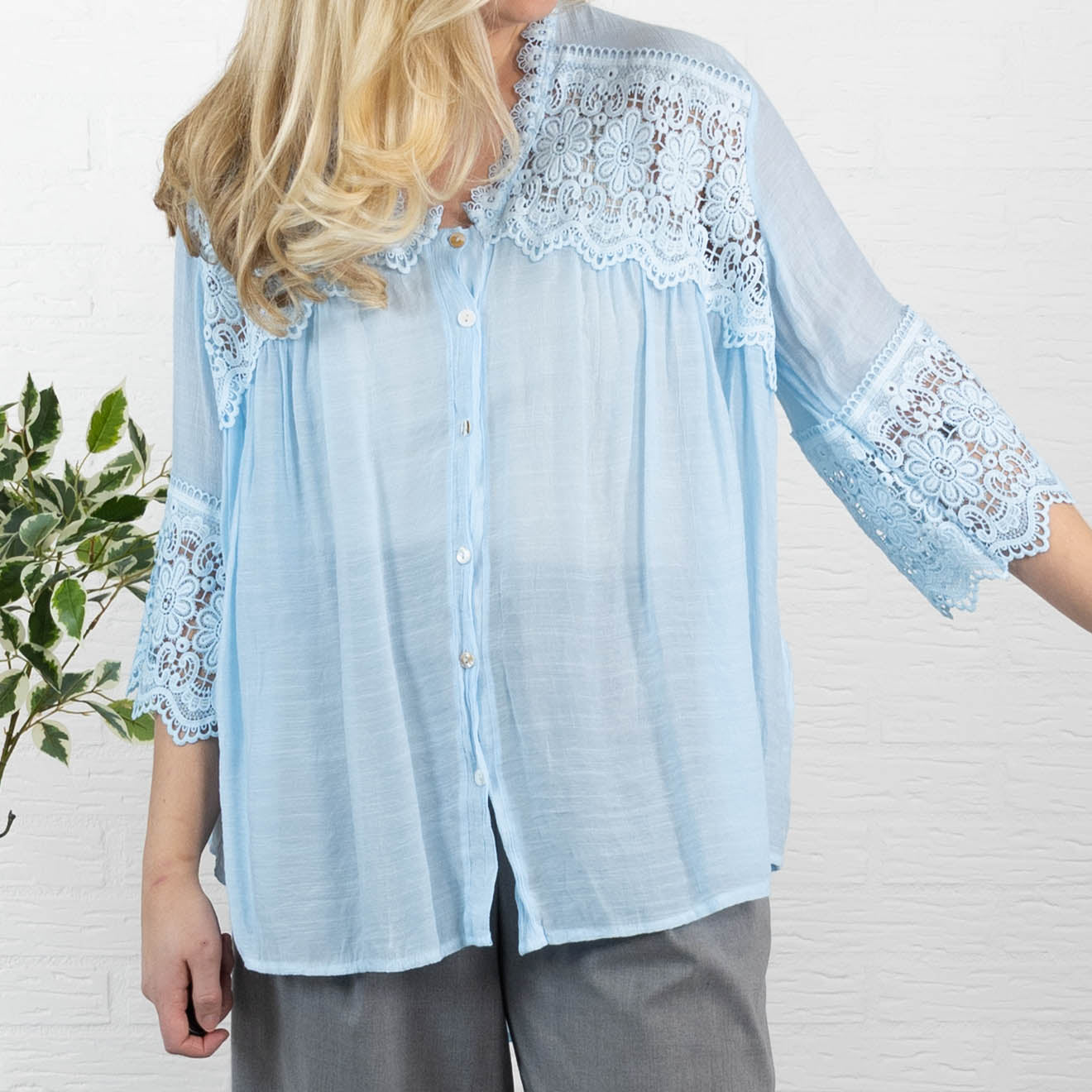 Sonny skjorte, Lyseblå