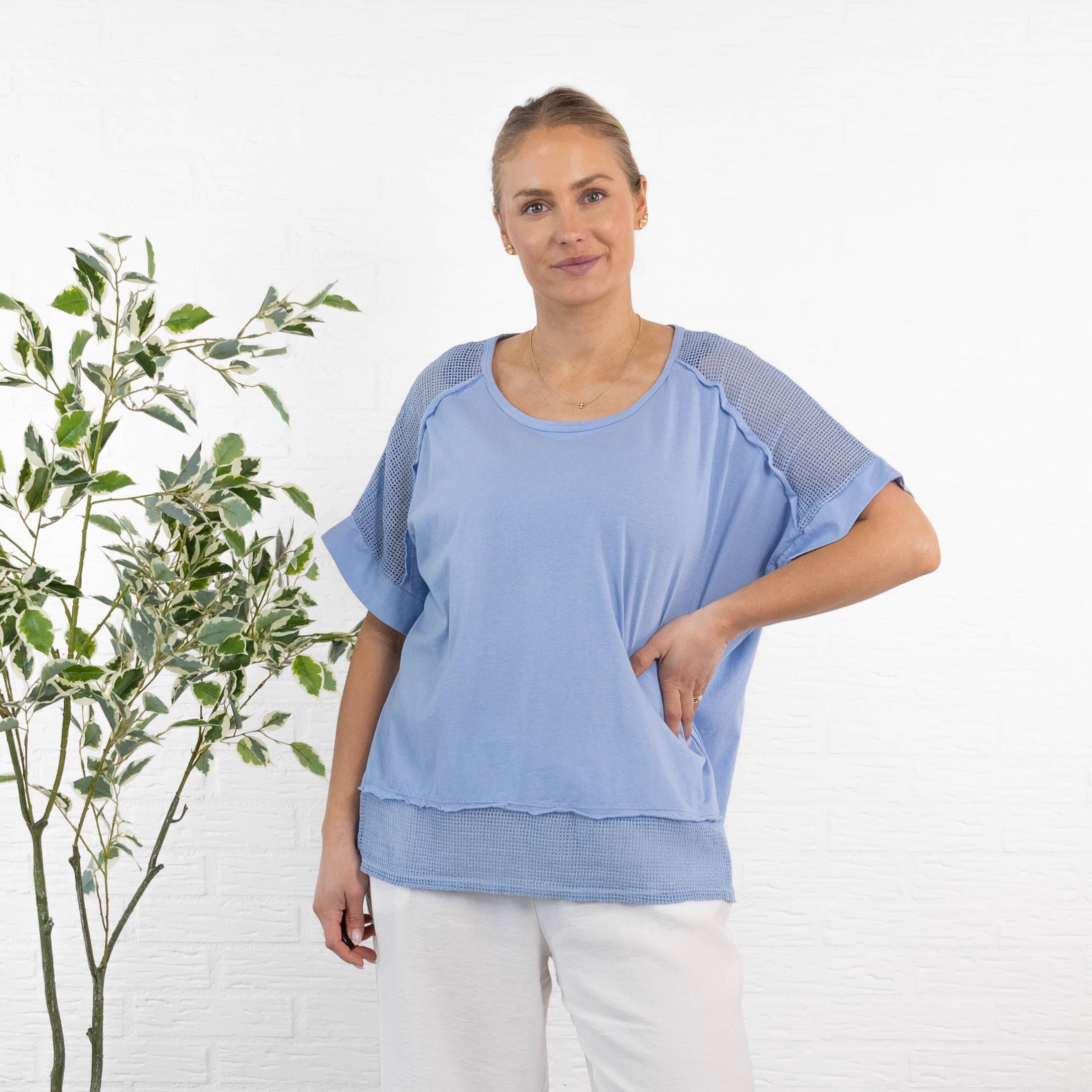 Milo t-shirt, Lyseblå