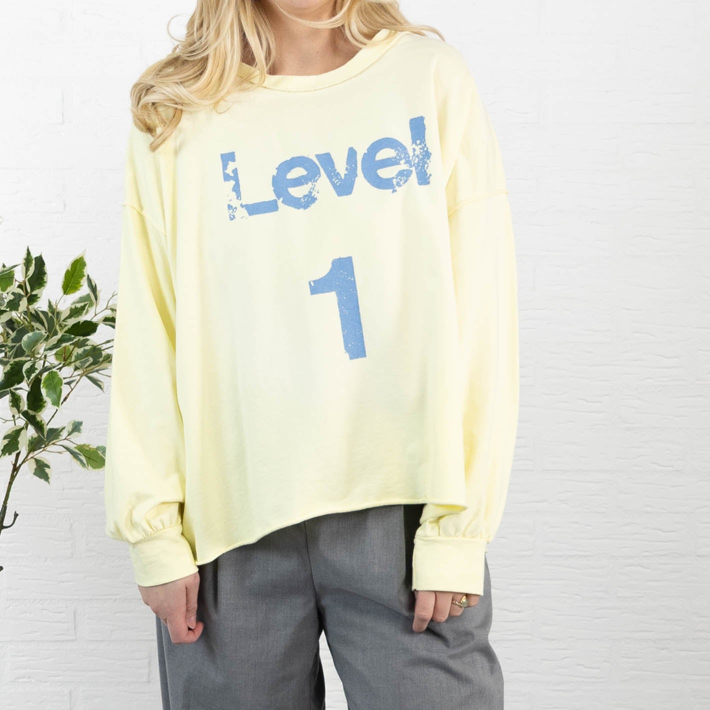 LEVEL 1 sweatshirt, Gul