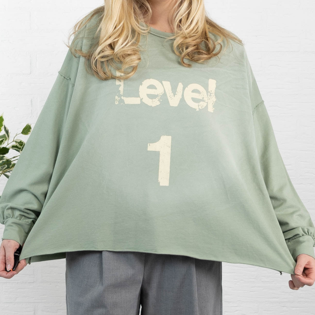 LEVEL 1 sweatshirt, Khaki