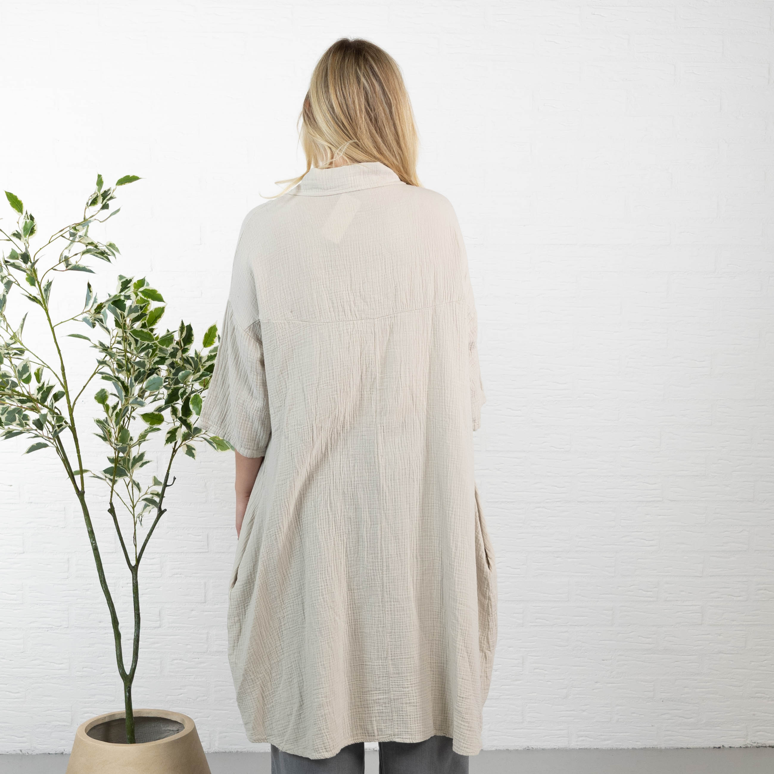 Lydia tunika/kjole, Beige
