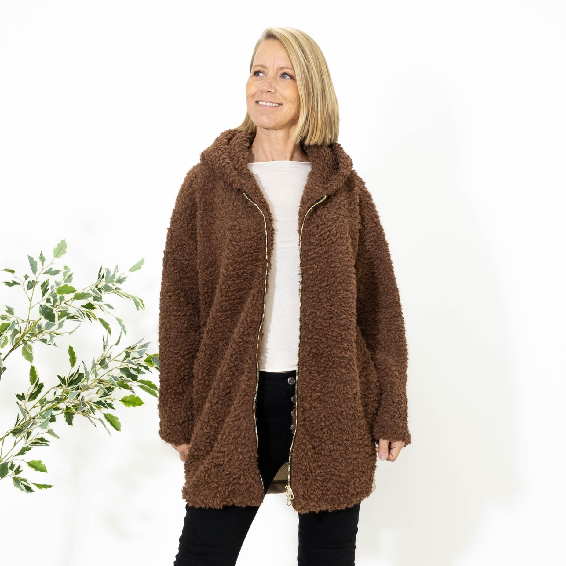 Bente plys hoodie, Choko