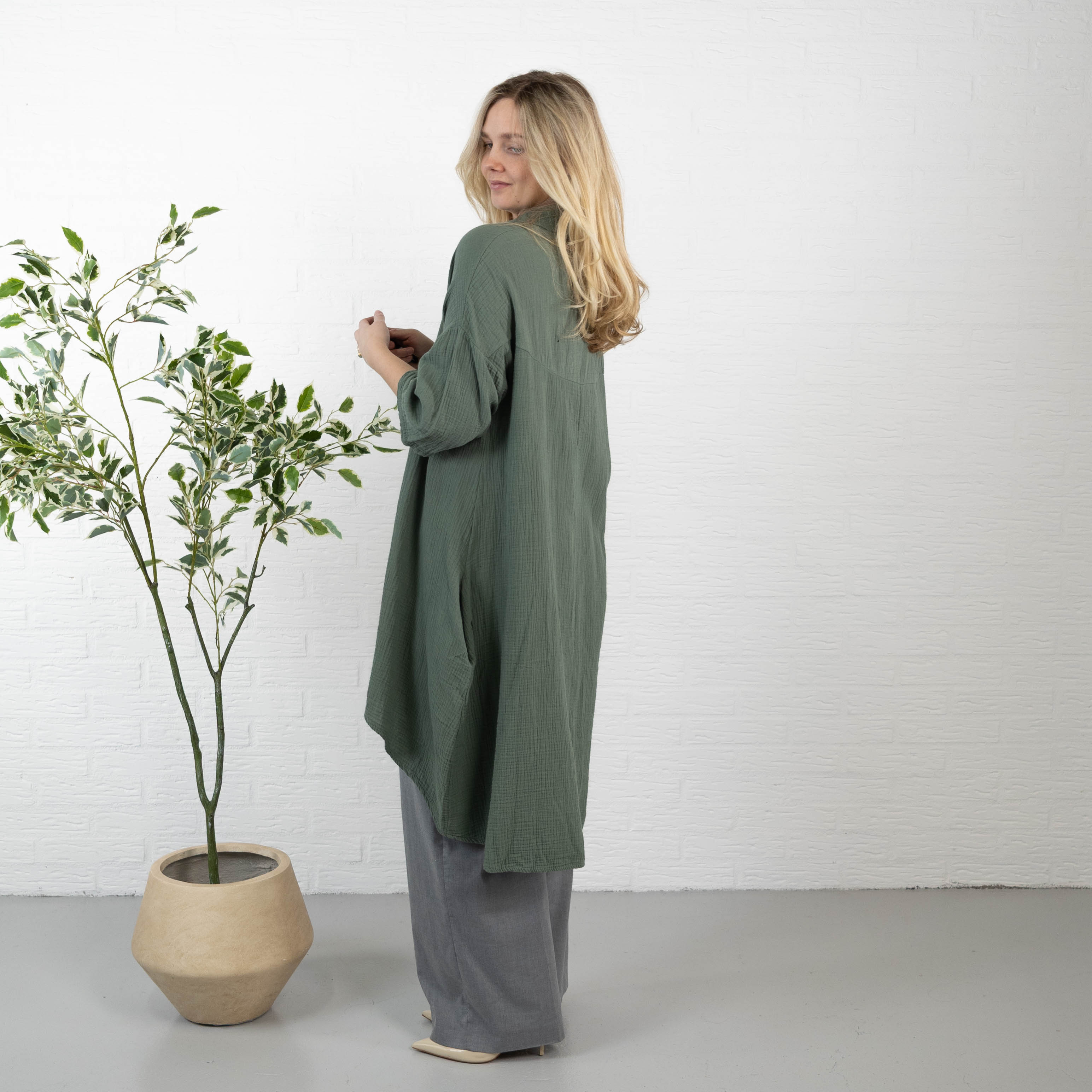 Lydia tunika/kjole, Khaki