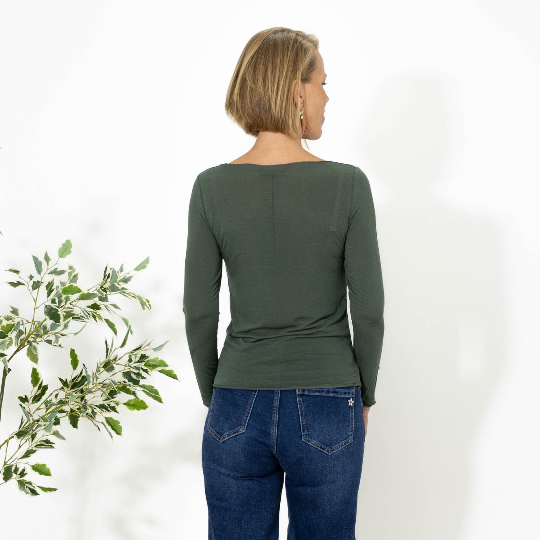 Kari long sleeve t-shirt, Khaki