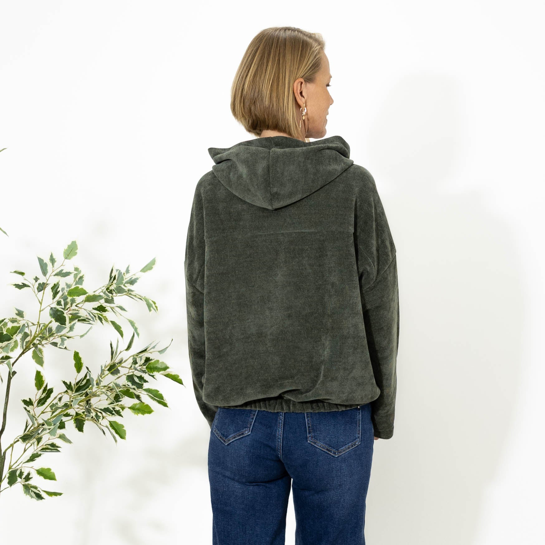 Ann chenille hoodie, Khaki