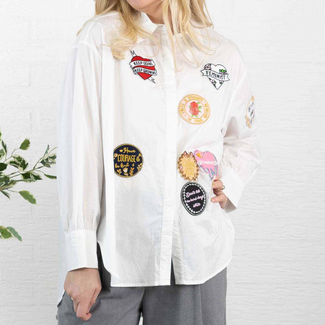 Evelyn skjorte, Hvid