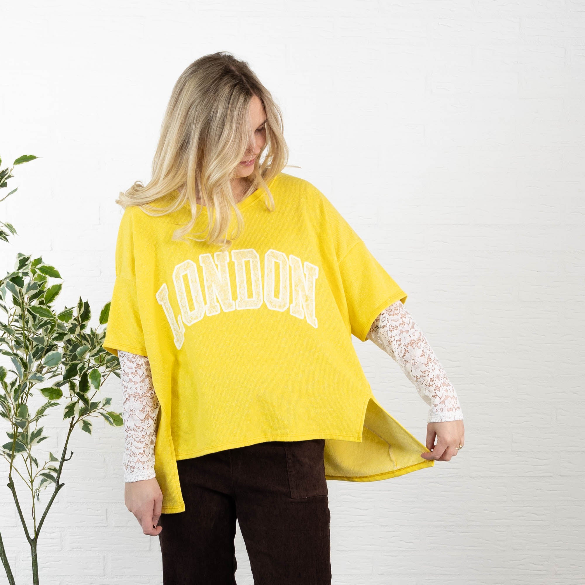 London sweatshirt, Gul