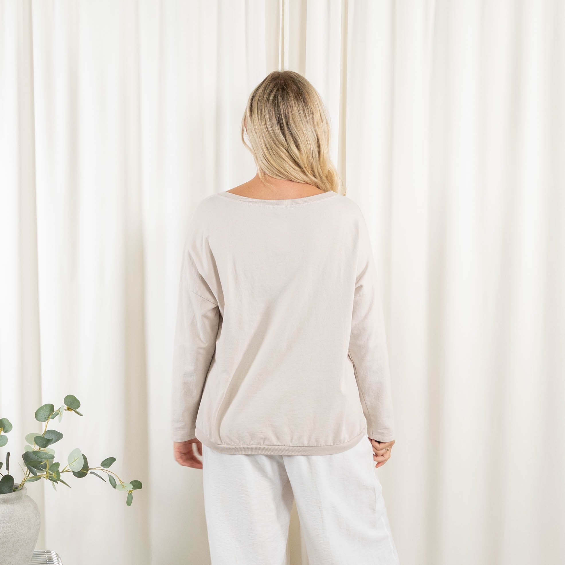 Randi t-shirt, Beige