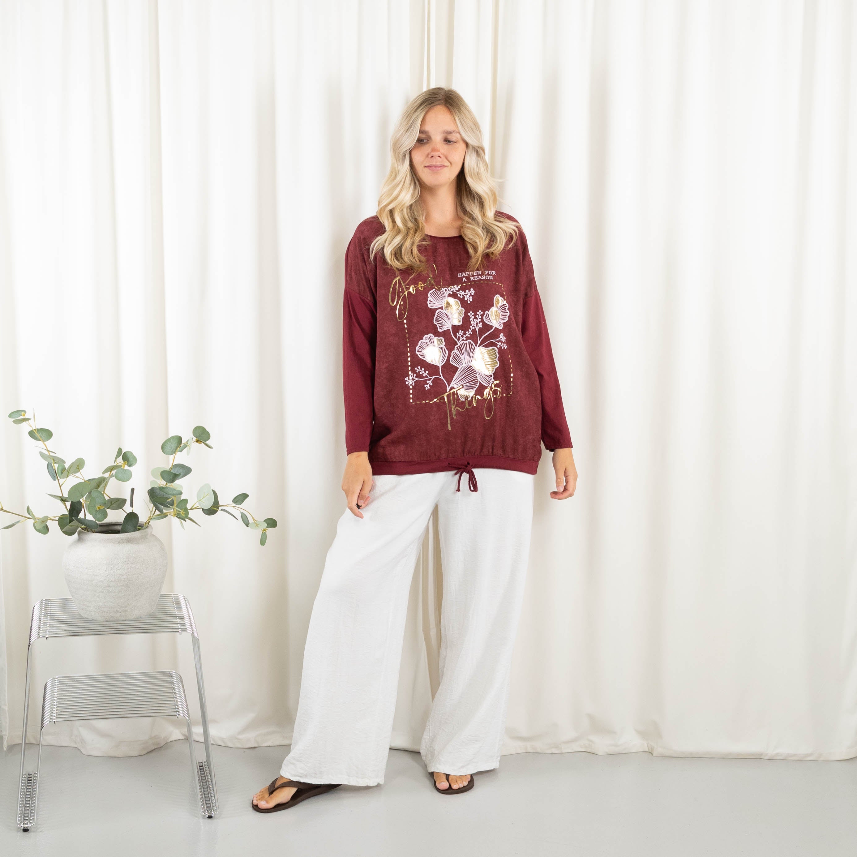 Shelby t-shirt, Bordeaux