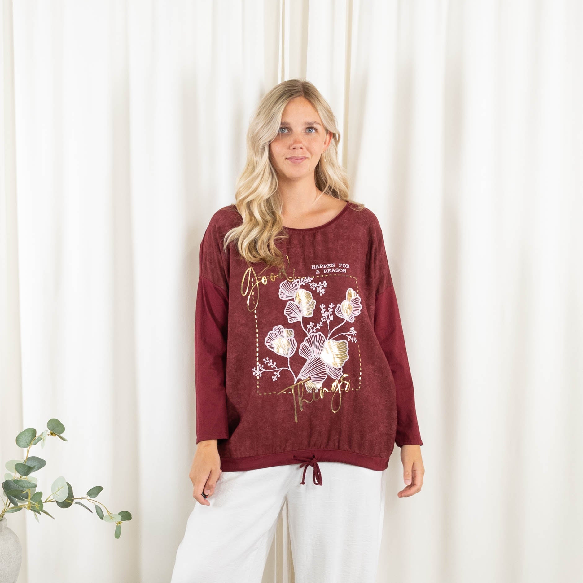 Shelby t-shirt, Bordeaux