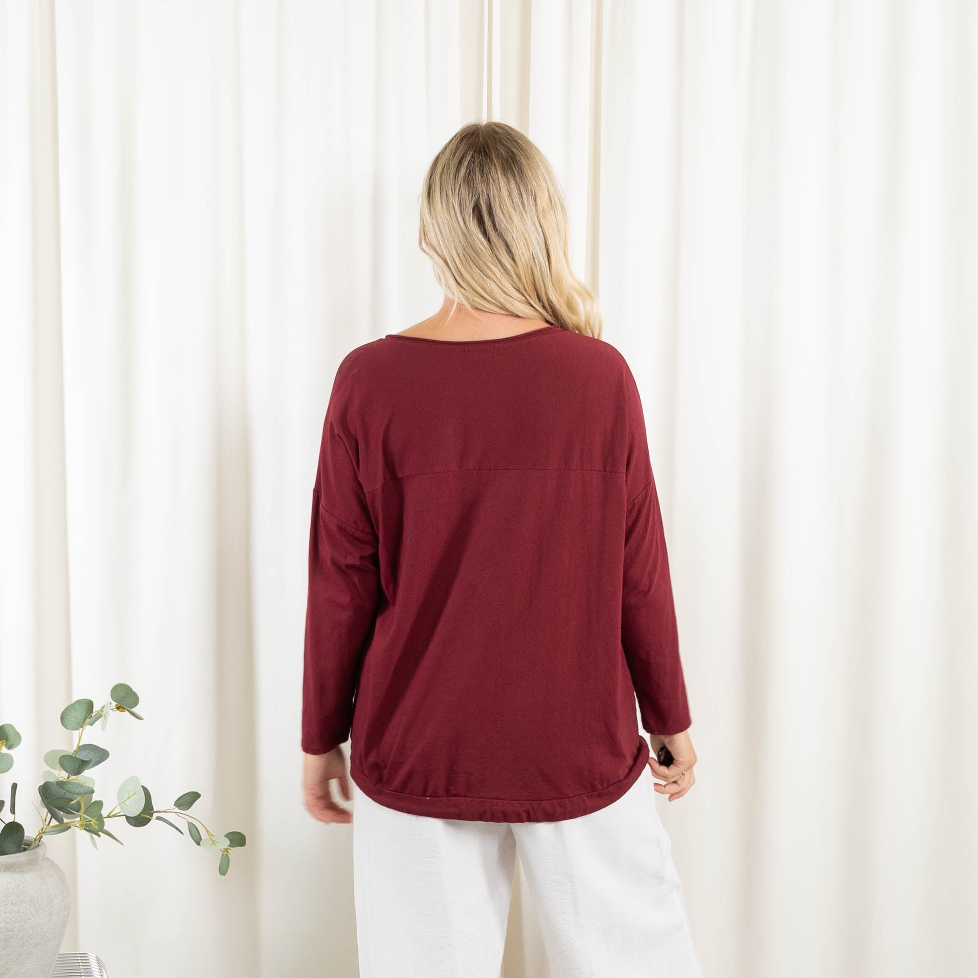 Shelby t-shirt, Bordeaux