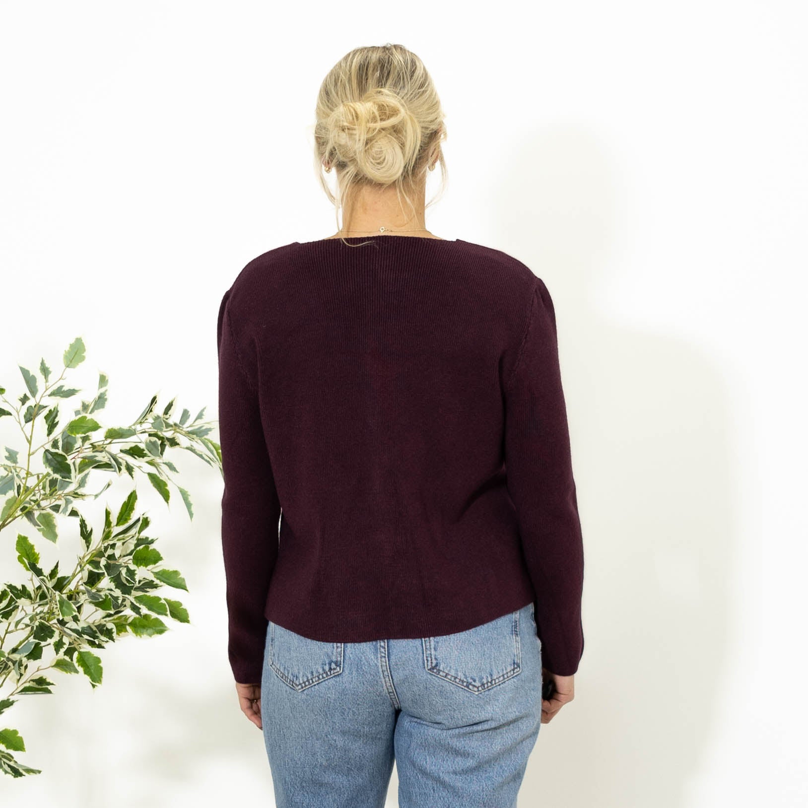 Sonja strik m. guldknapper, Lilla