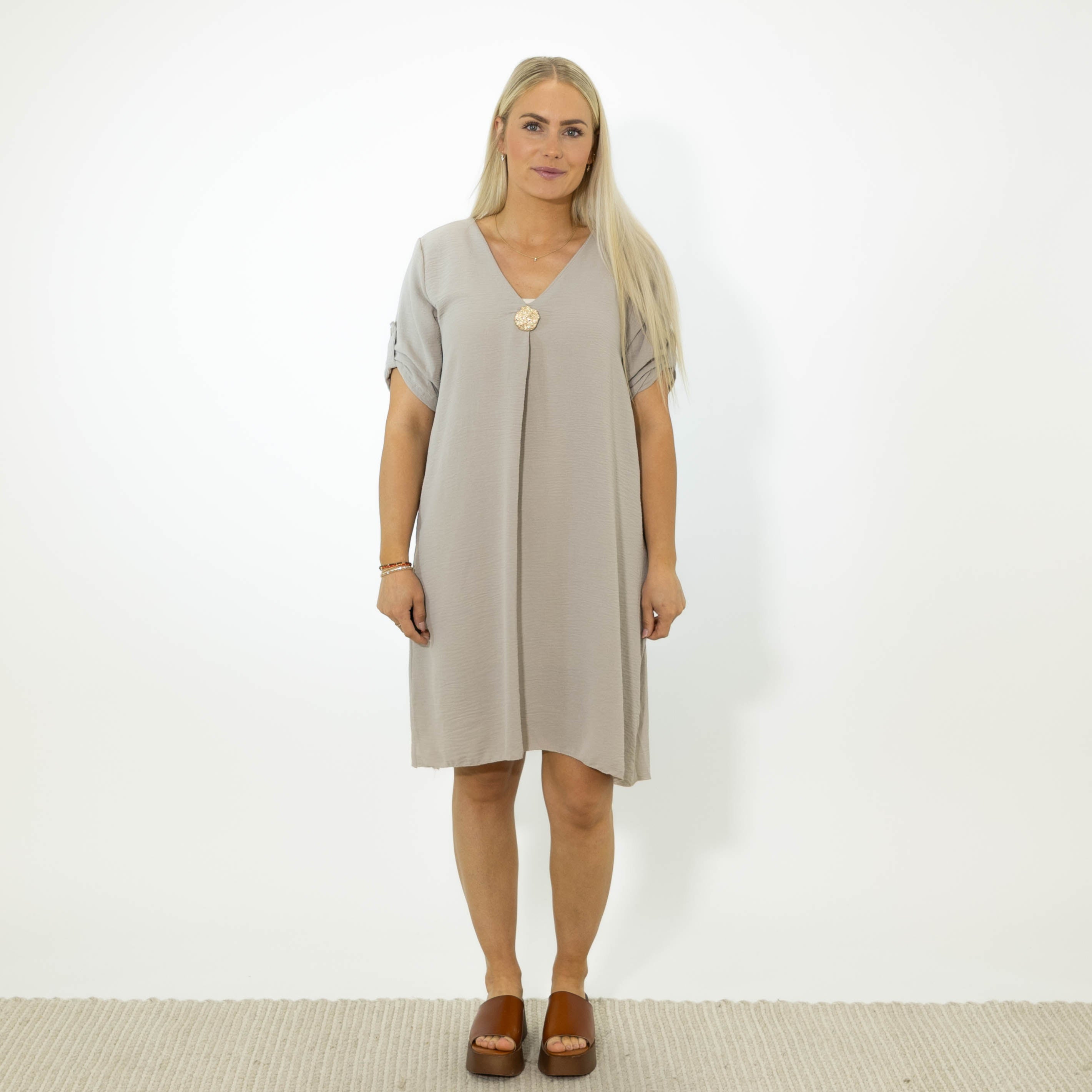 Savanna tunika kjole, Taupe