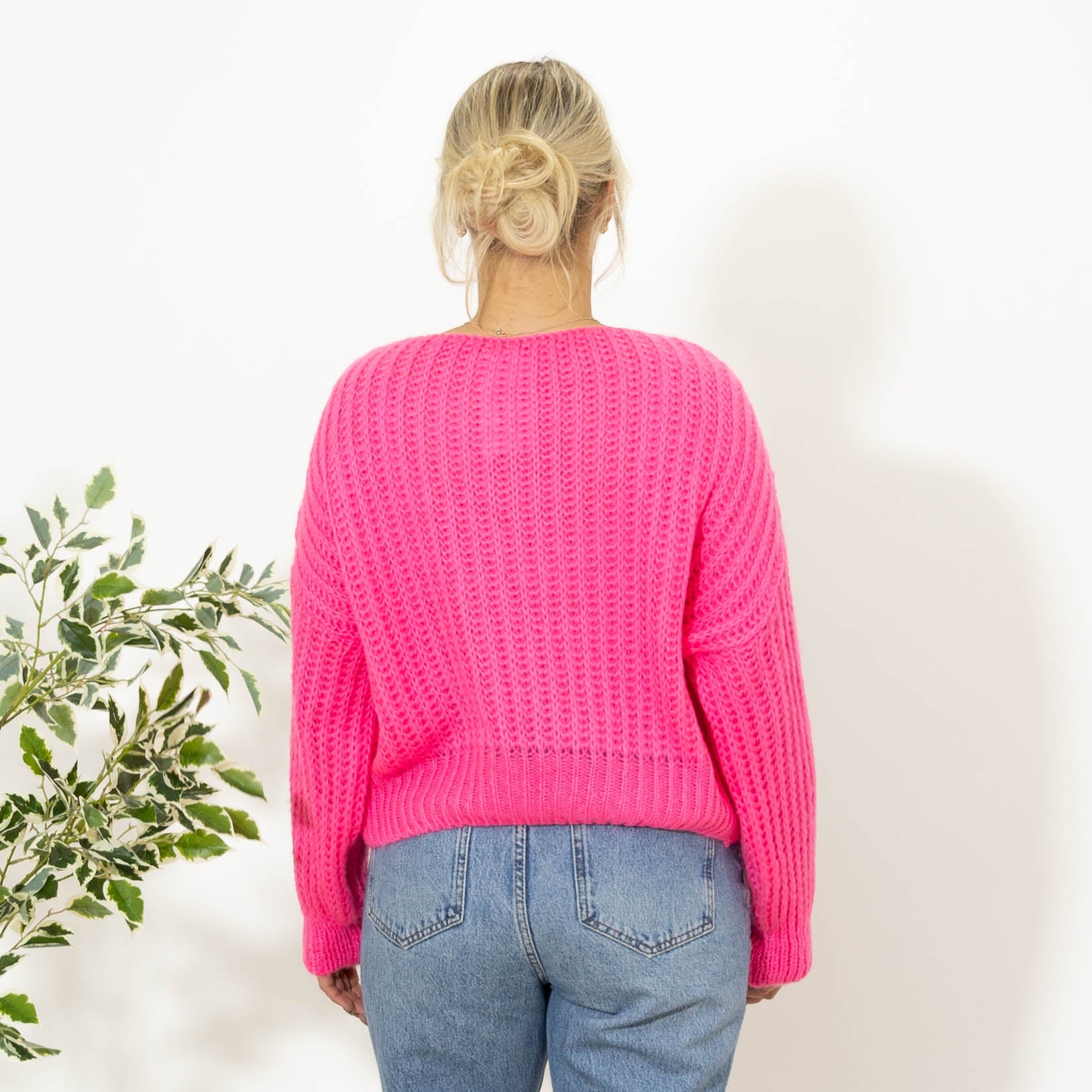 Nanny kort strik, Pink