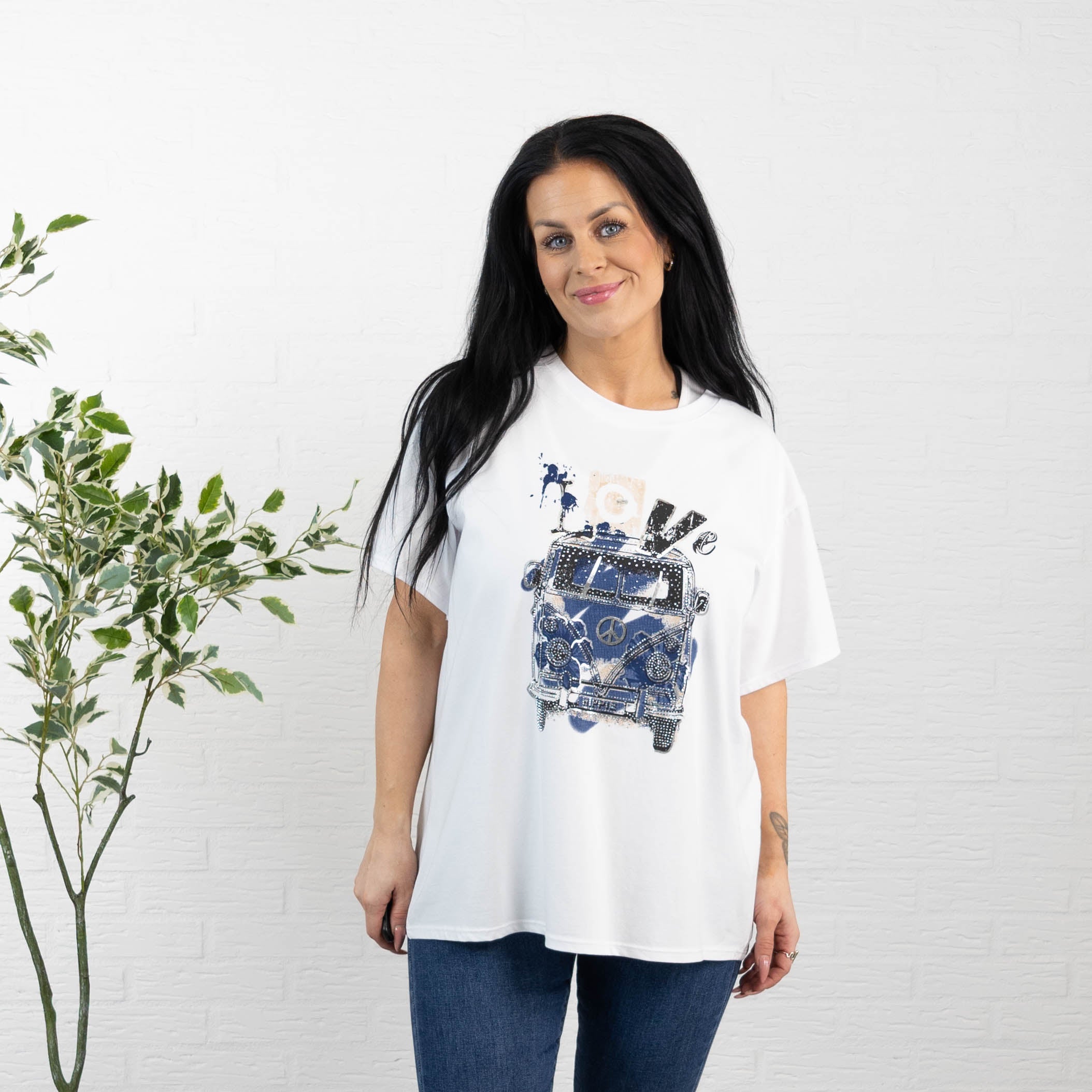 Hippie t-shirt, Navy