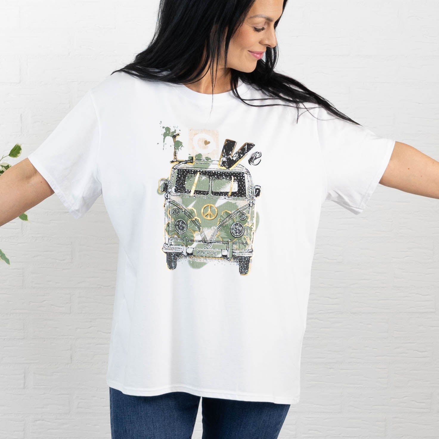 Hippie t-shirt, Khaki