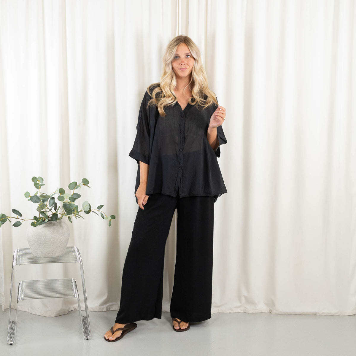 Hazel bluse, Sort
