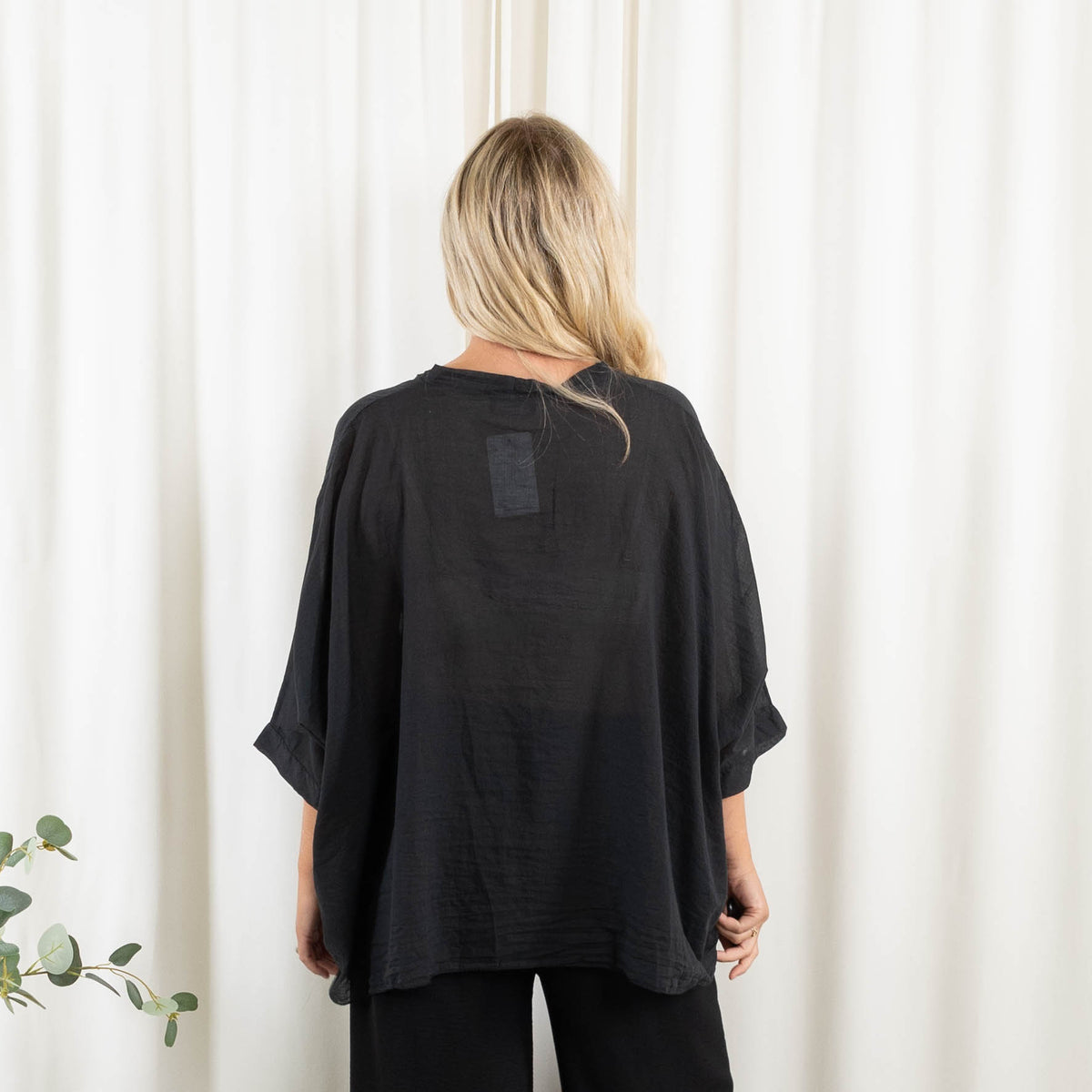 Hazel bluse, Sort