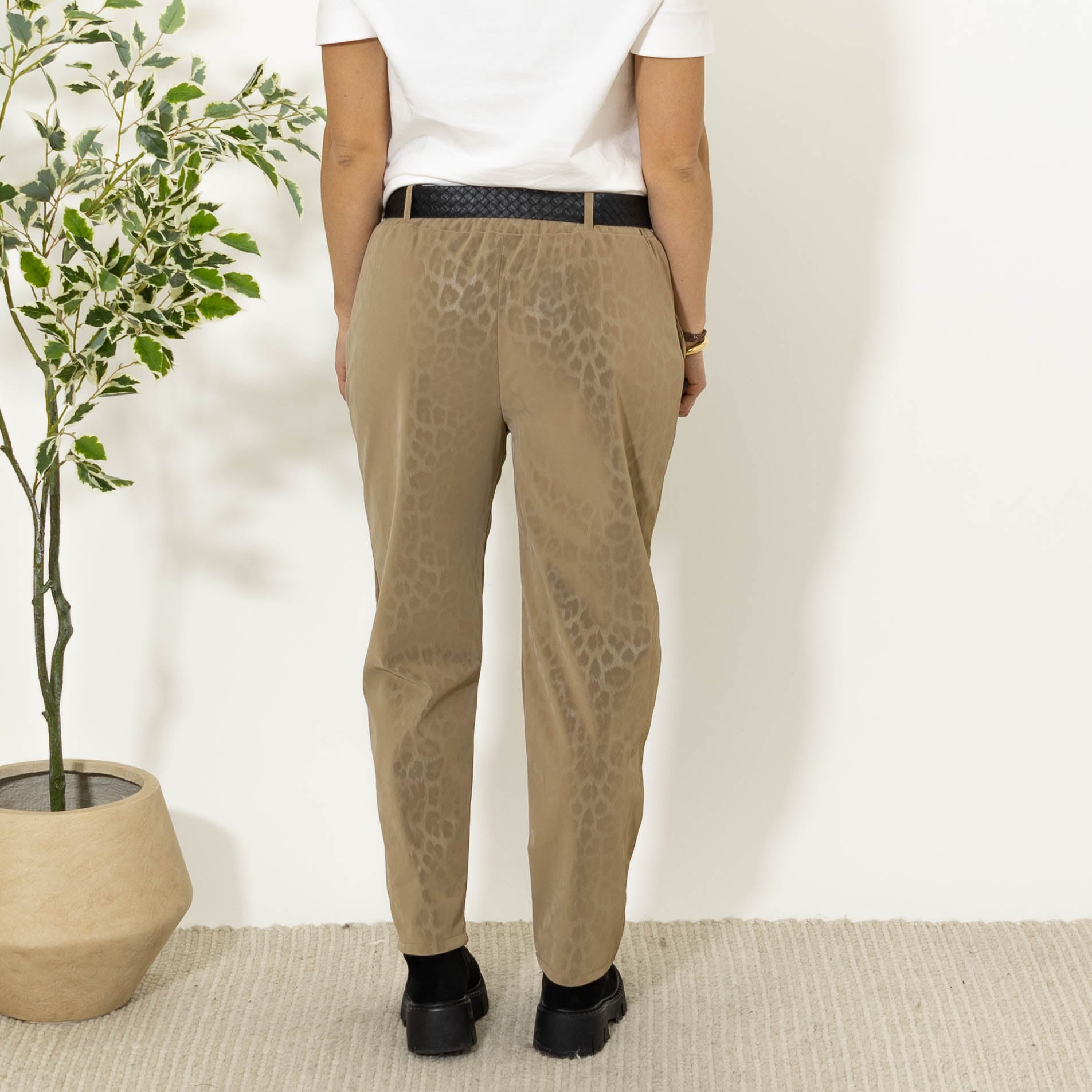 Åse leopardbukser, Taupe