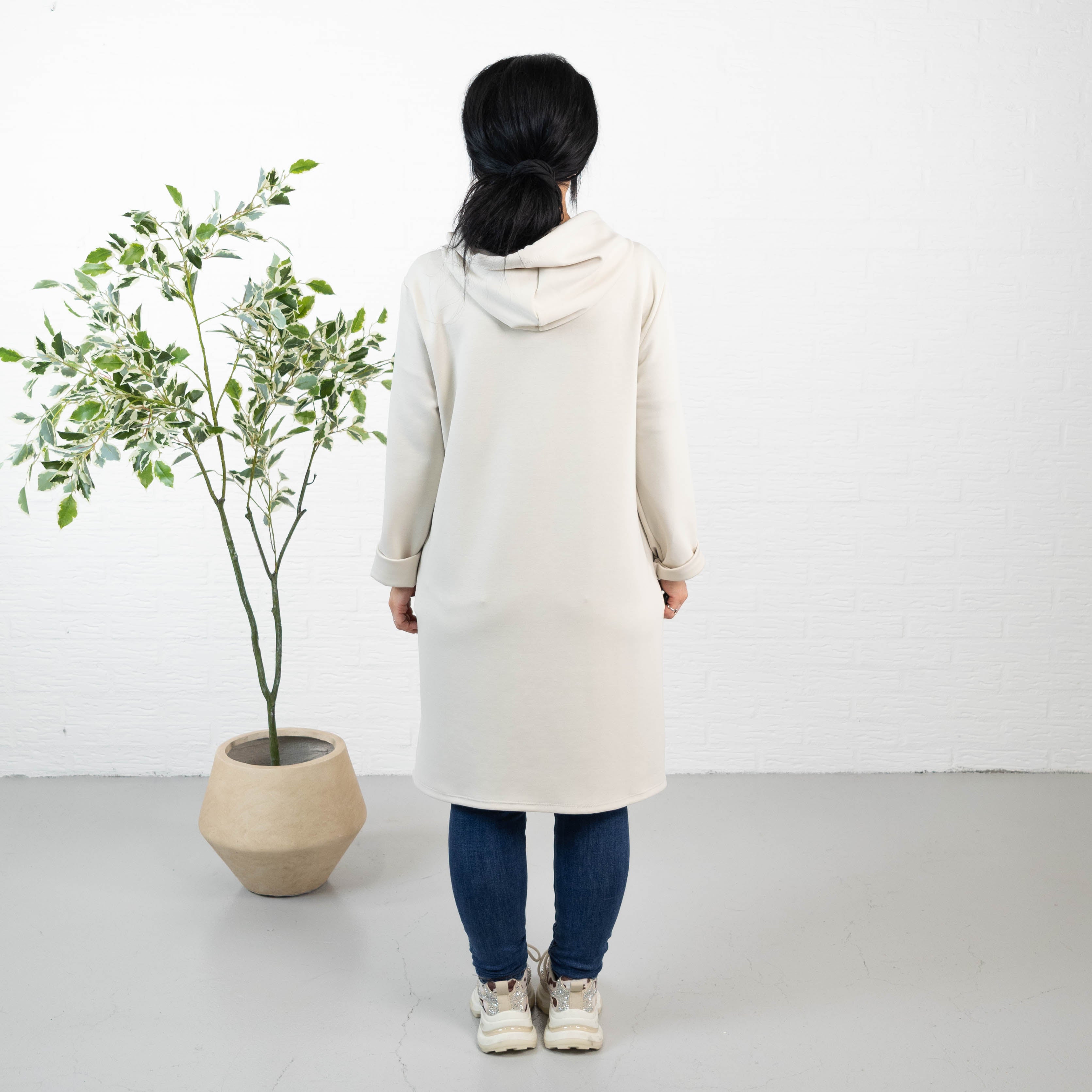 Vogue sweatshirt/tunika, Beige