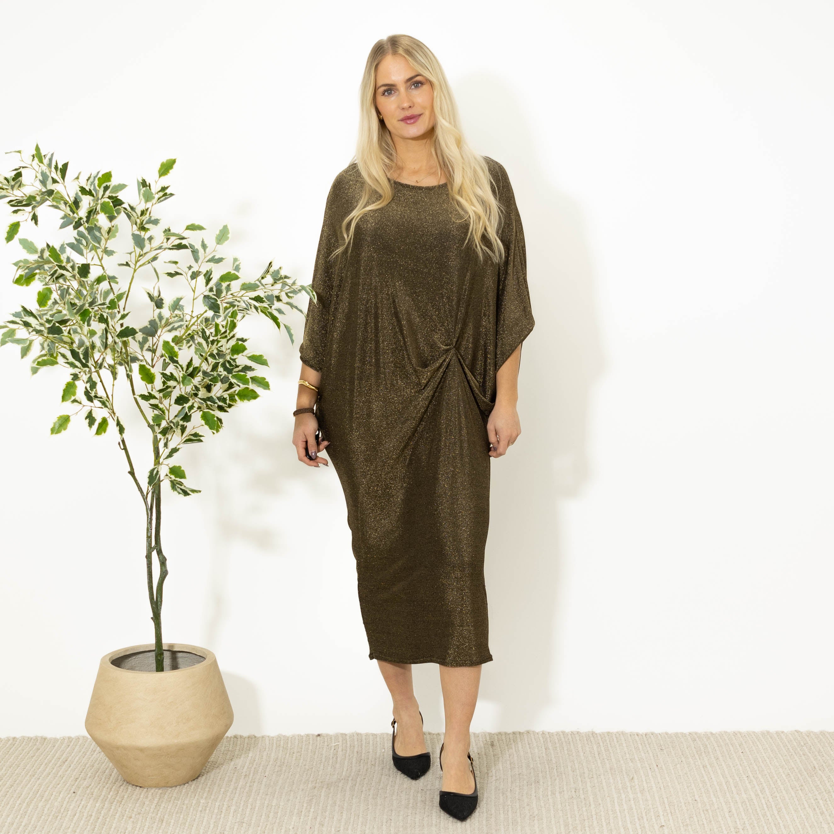 Faith glimmer kjole, Guld