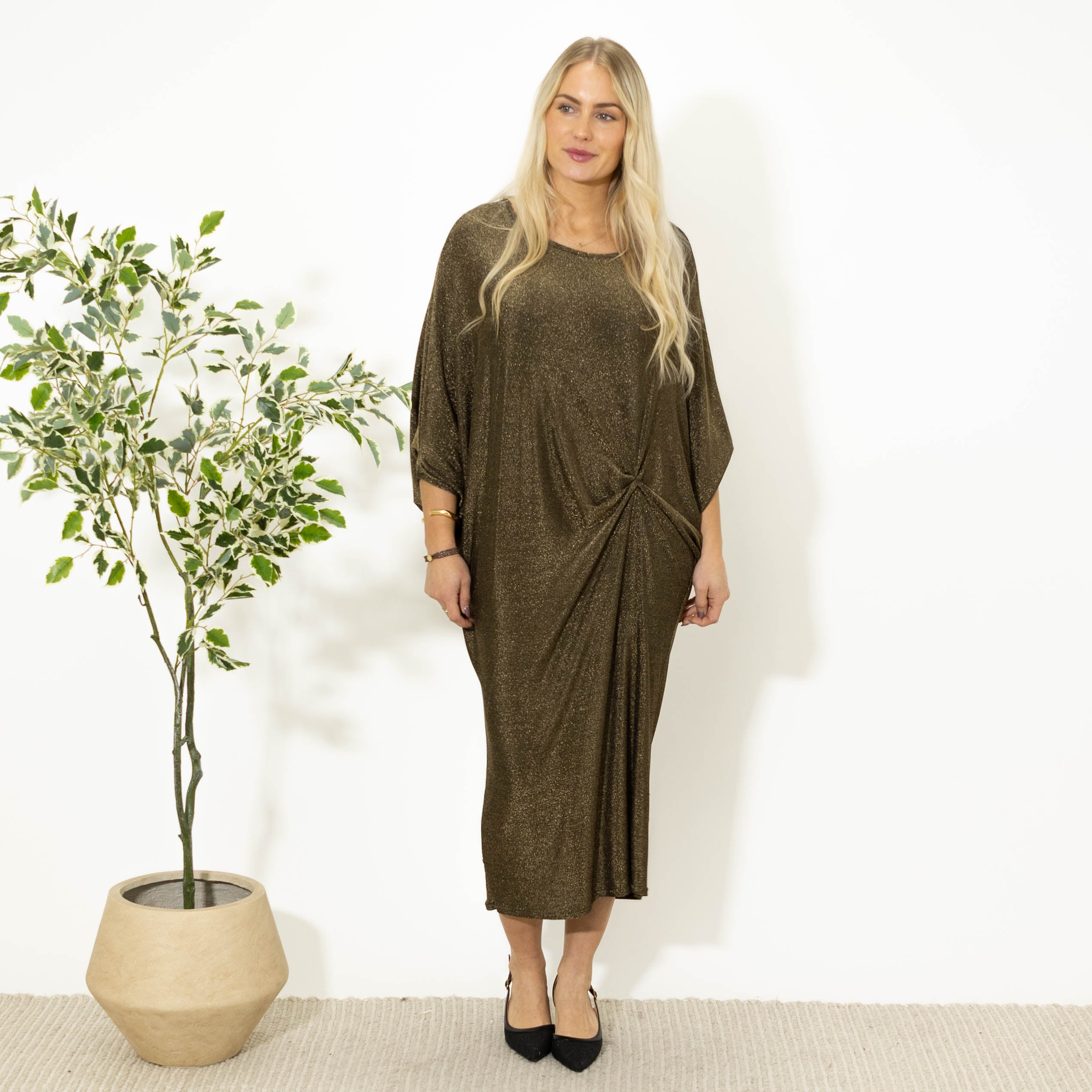 Faith glimmer kjole, Guld