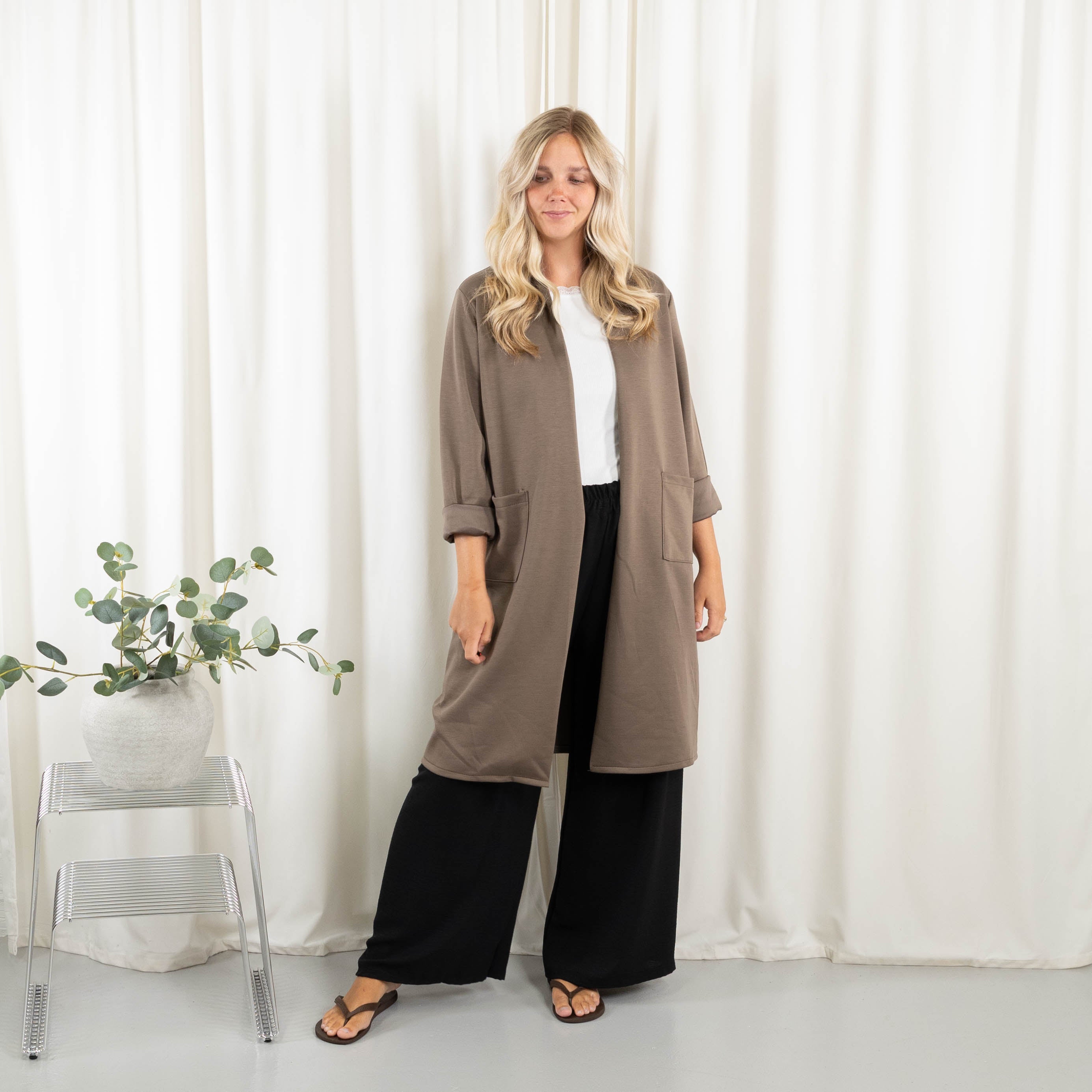 Ginny cardigan, Taupe