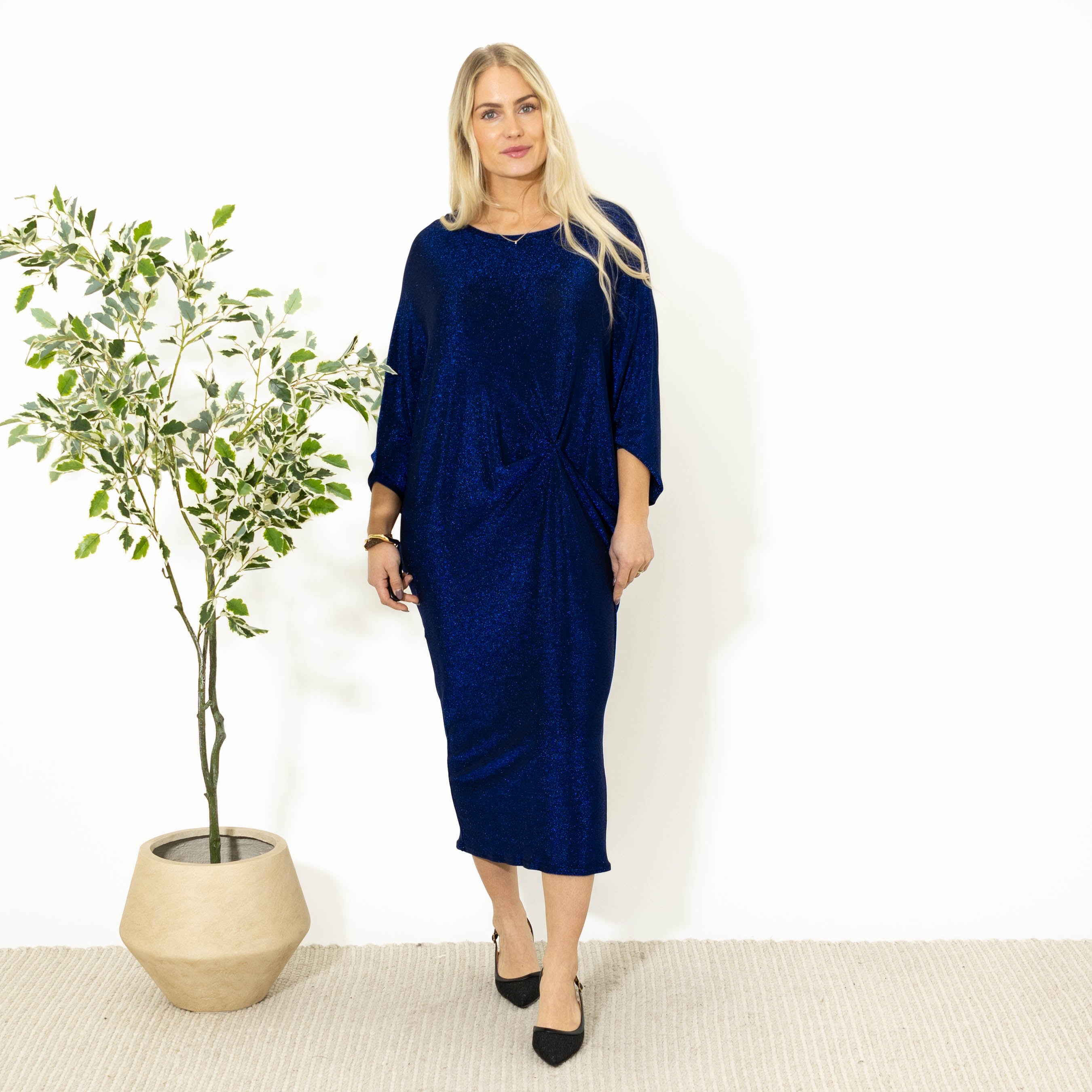 Faith glimmer kjole, Blå