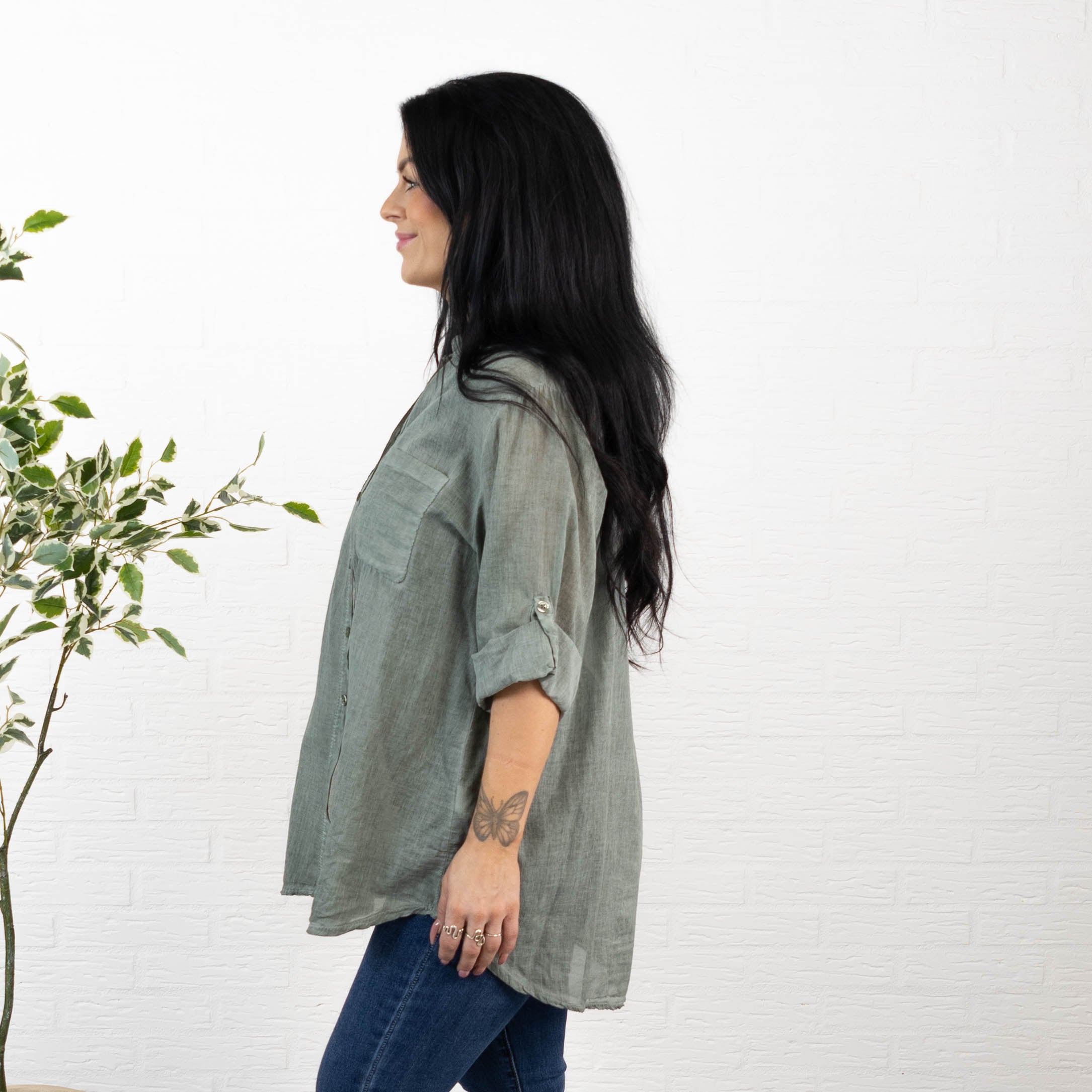 Nebraska skjorte, Khaki