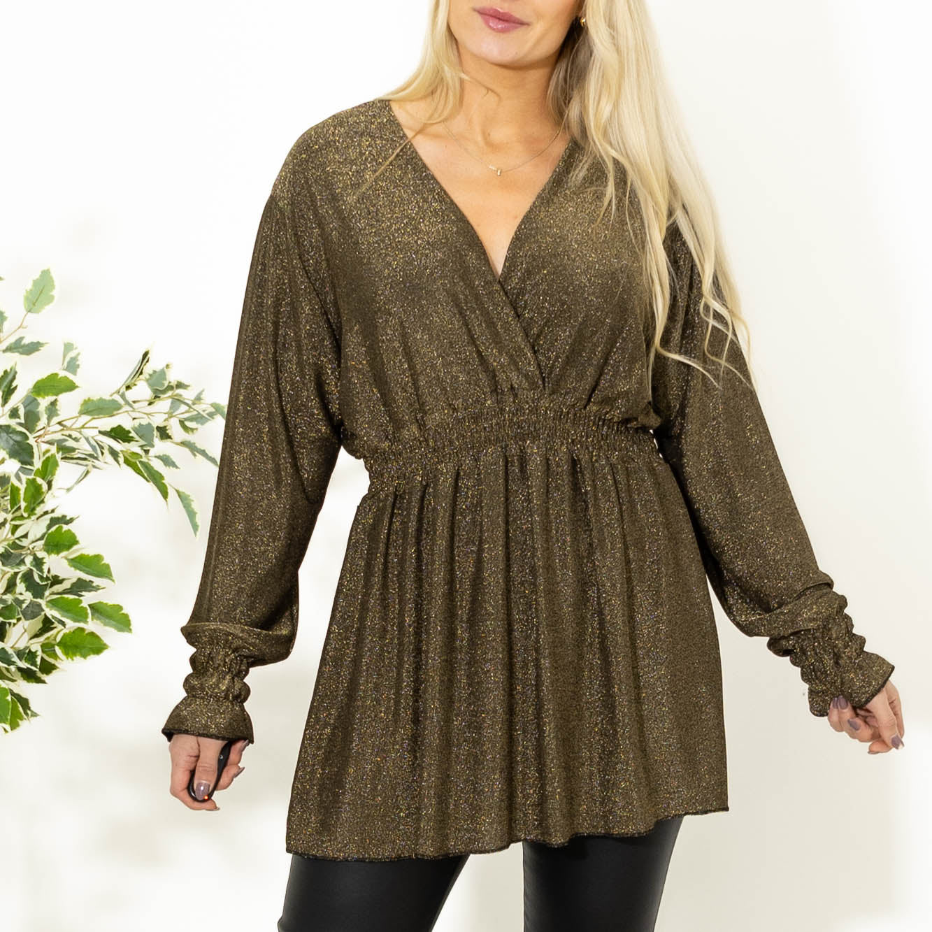 Wally glimmer tunika, Guld