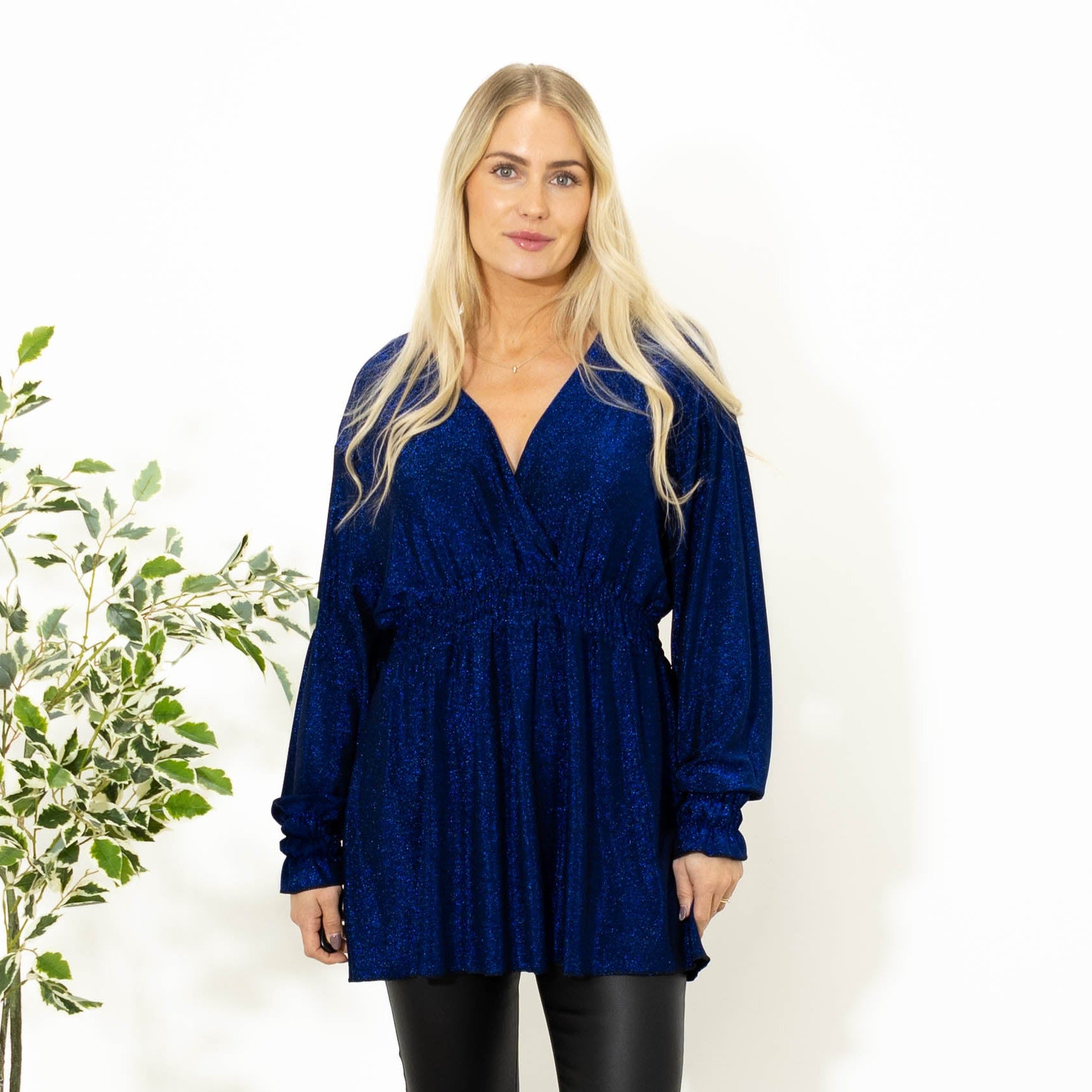 Wally glimmer tunika, Blå